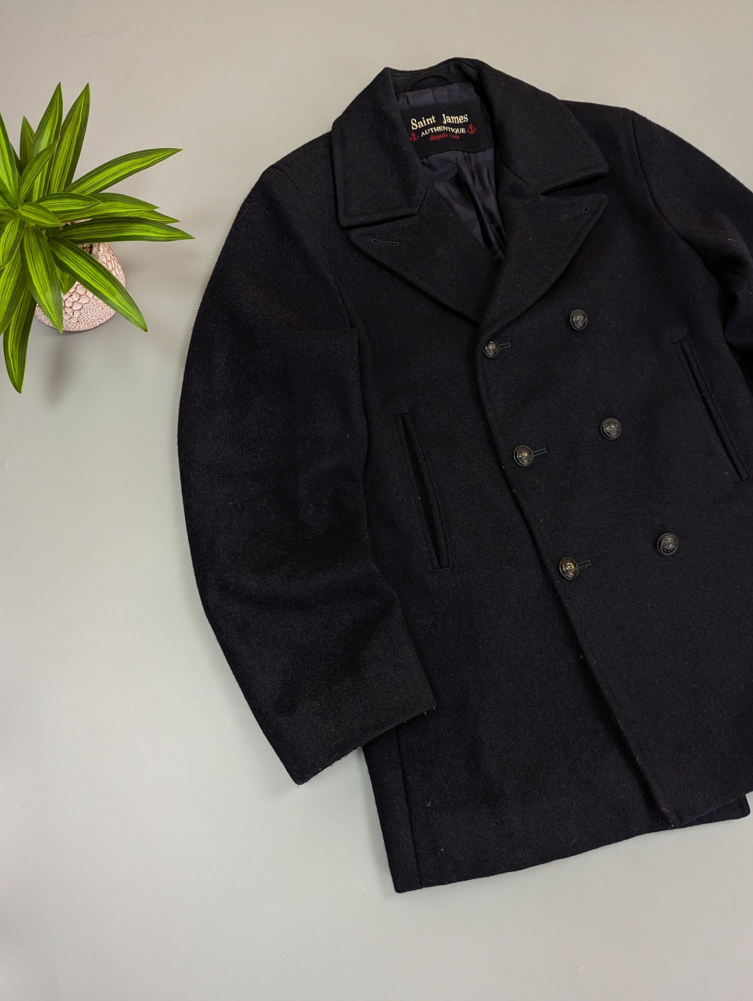 Saint James Saint James Vintage Galion Wool Coat French Nautical Jacket Size US M / EU 48-50 / 2 - 6 Thumbnail