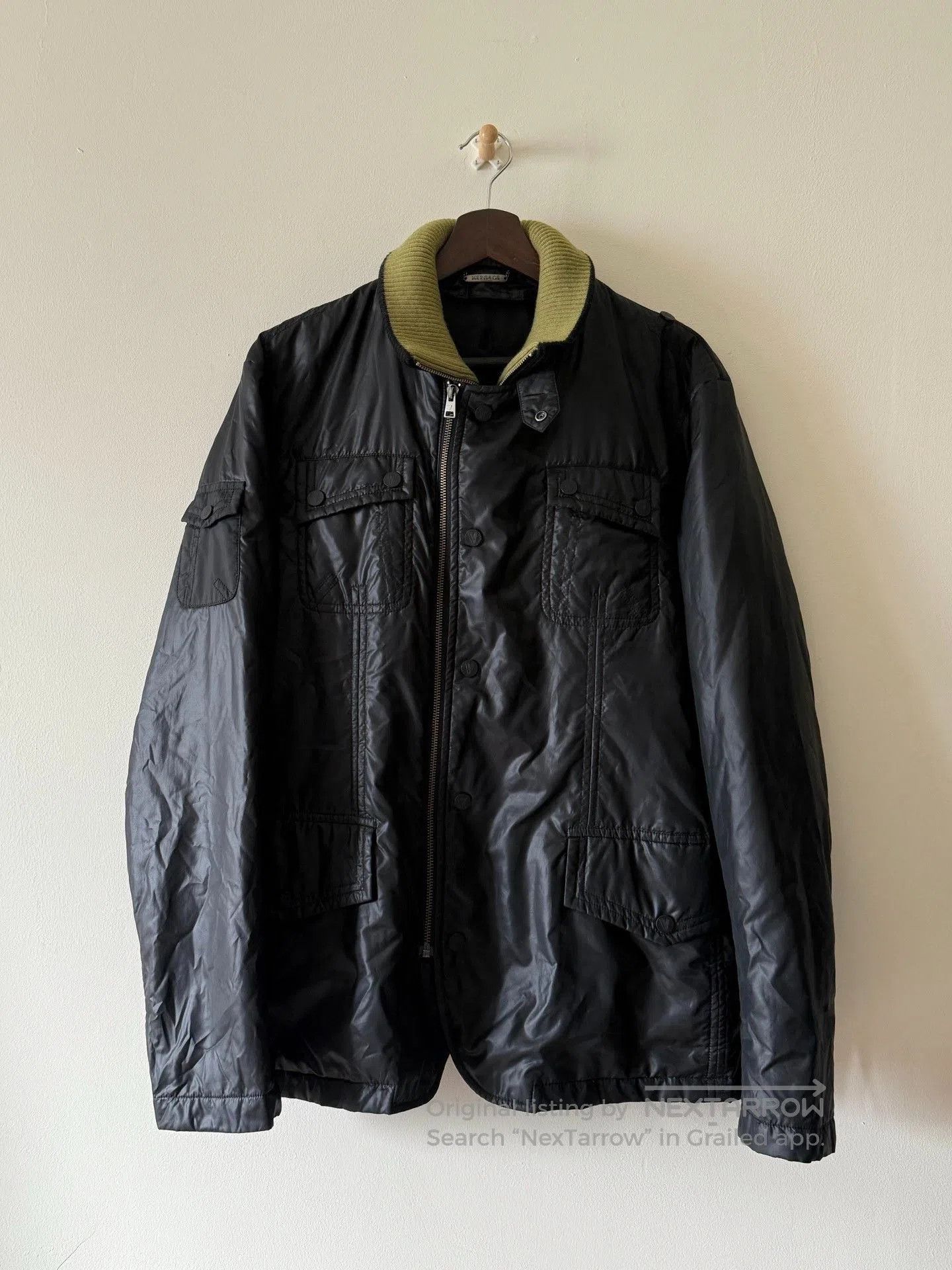 Versace Versace Military Style Nylon Zip Jacket. Size US M / EU 48-50 / 2 - 2 Thumbnail