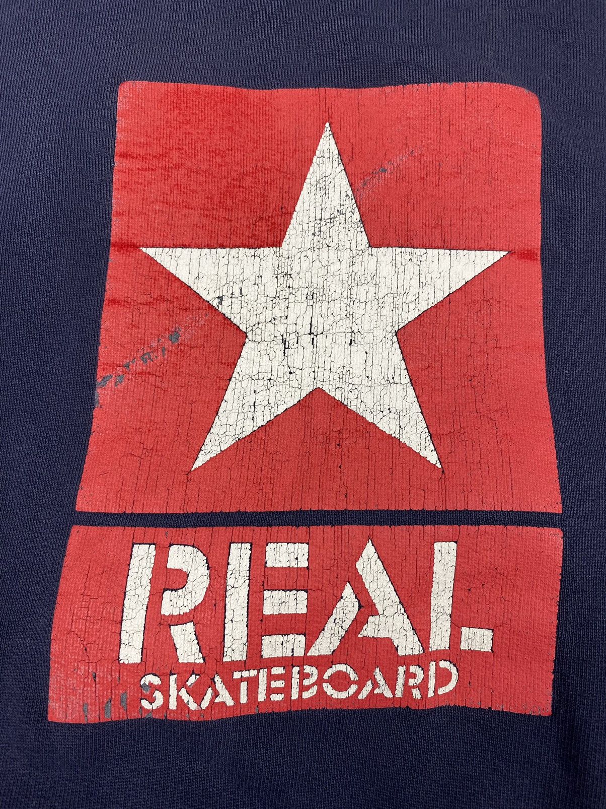 Vintage 1990’s Vintage Distressed Real Skateboards Star Logo Hoodie Size US M / EU 48-50 / 2 - 3 Thumbnail