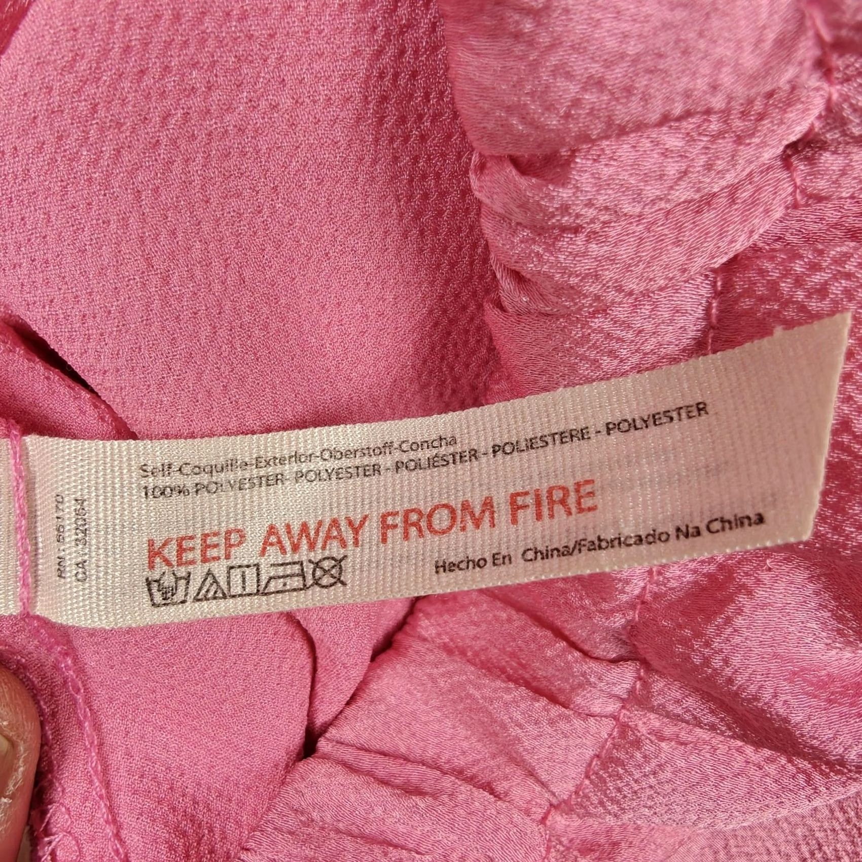 Free People Free People Pajama Set Womens XS Pink Satin Cami Ruffle Sleep Size 26" / US 2 / IT 38 - 5 Thumbnail