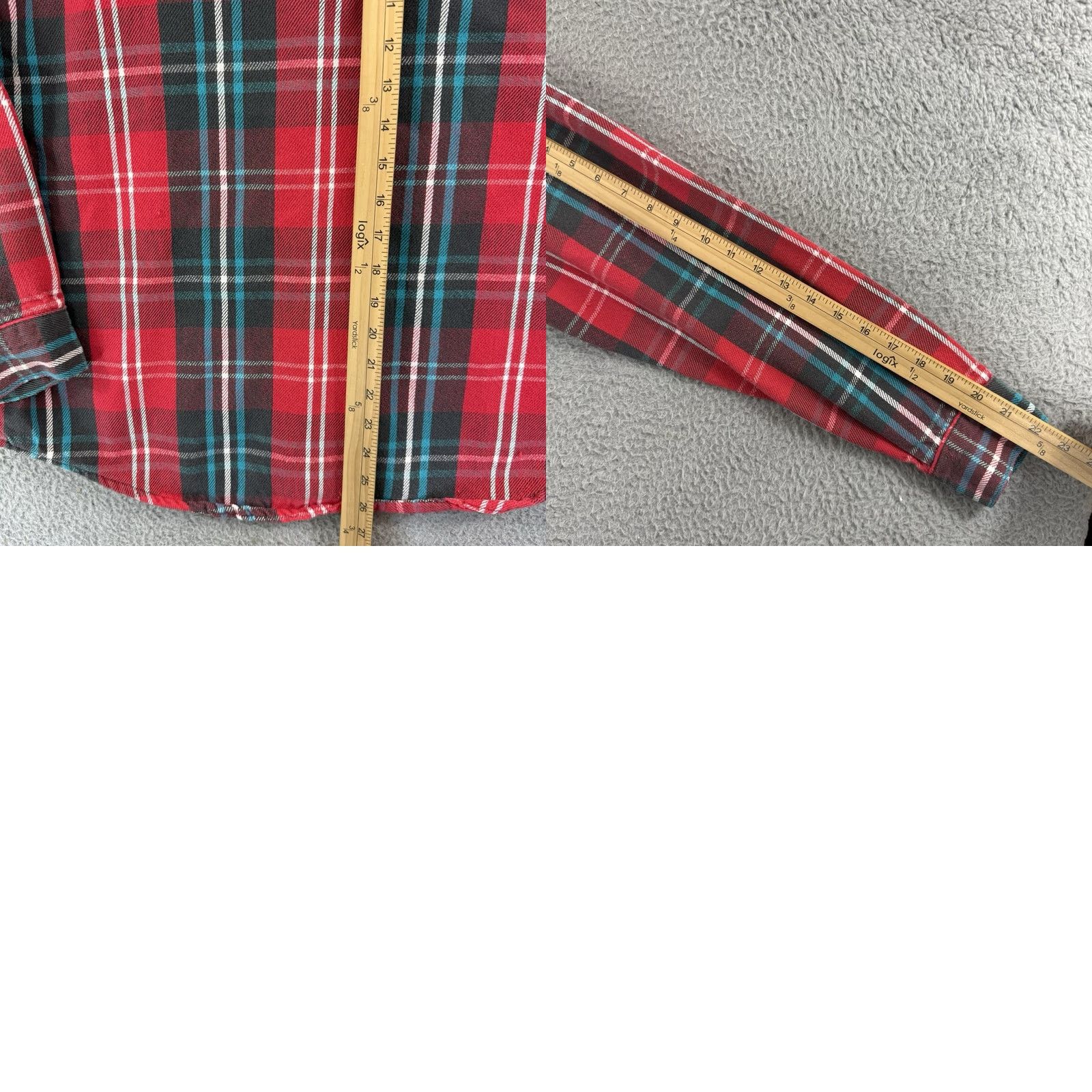 Vintage VINTAGE Five Brother Shirt Men Large Red Plaid Flannel All Cotton 90s Grunge USA Size US L / EU 52-54 / 3 - 9 Thumbnail