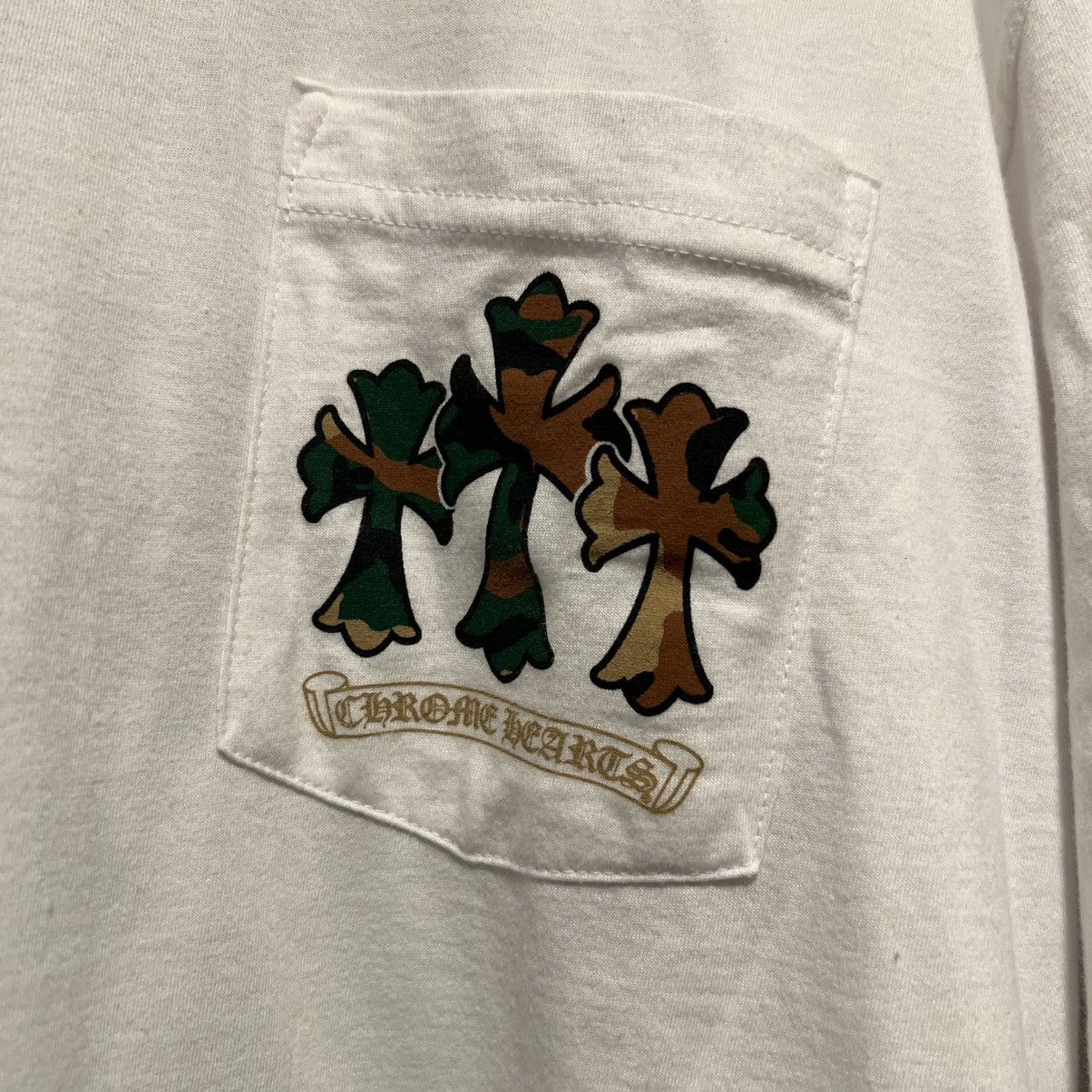 Chrome Hearts Chrome Hearts Camo Horseshoe L/S White Size US L / EU 52-54 / 3 - 5 Thumbnail