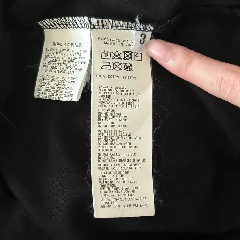 Yohji Yamamoto Yohji Yamamoto Yohji Yamamoto Short Sleeve T-shirt with De Size US L / EU 52-54 / 3 - 5 Thumbnail