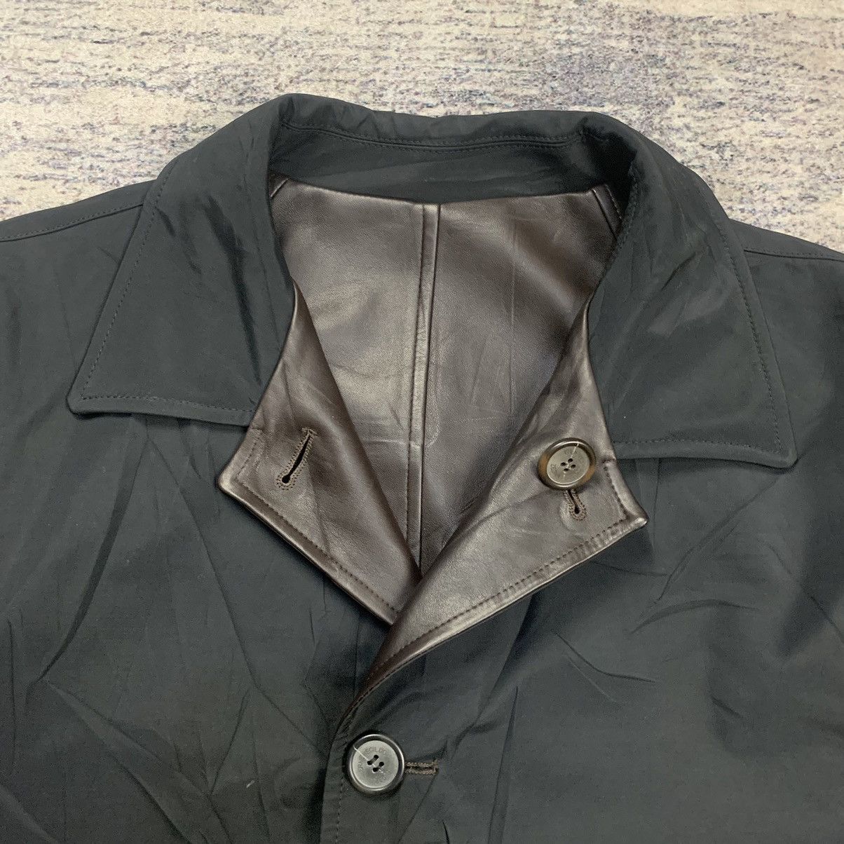 Ermenegildo Zegna Ermenegildo Zegna reversible nylon leather coat jacket Size US M / EU 48-50 / 2 - 18 Thumbnail