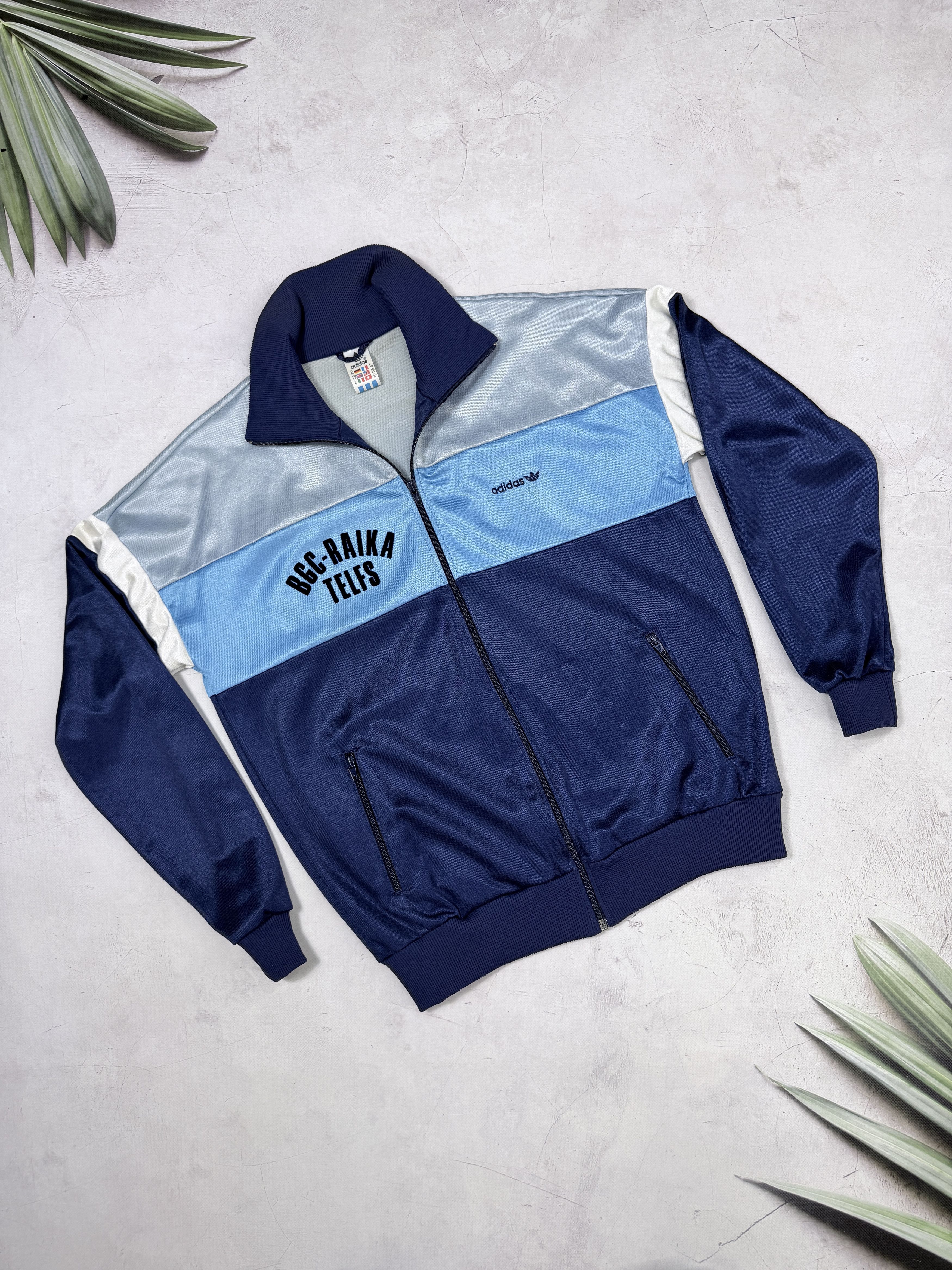 Adidas × Vintage Vintage 80s Adidas Full Zip Track Top Jacket Blue