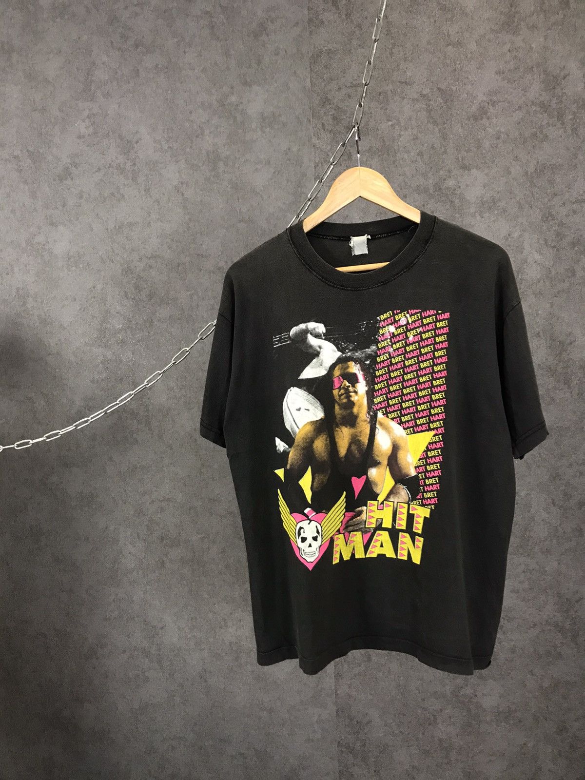 WWE Hitman Bret Hart WWE WWF vintage wrestling tee Size US L / EU 52-54 / 3 - 1 Thumbnail