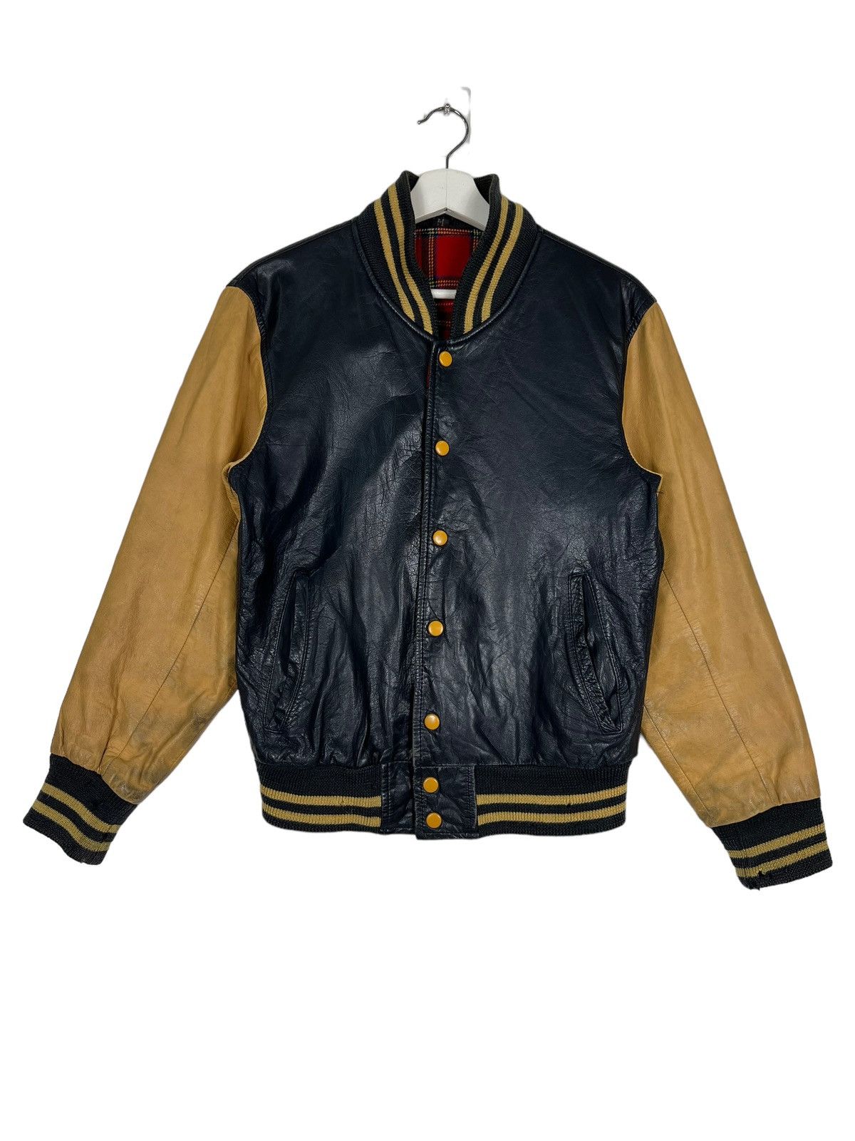 🔥 VINTAGE 1950s LEATHER STADIUM JACKET