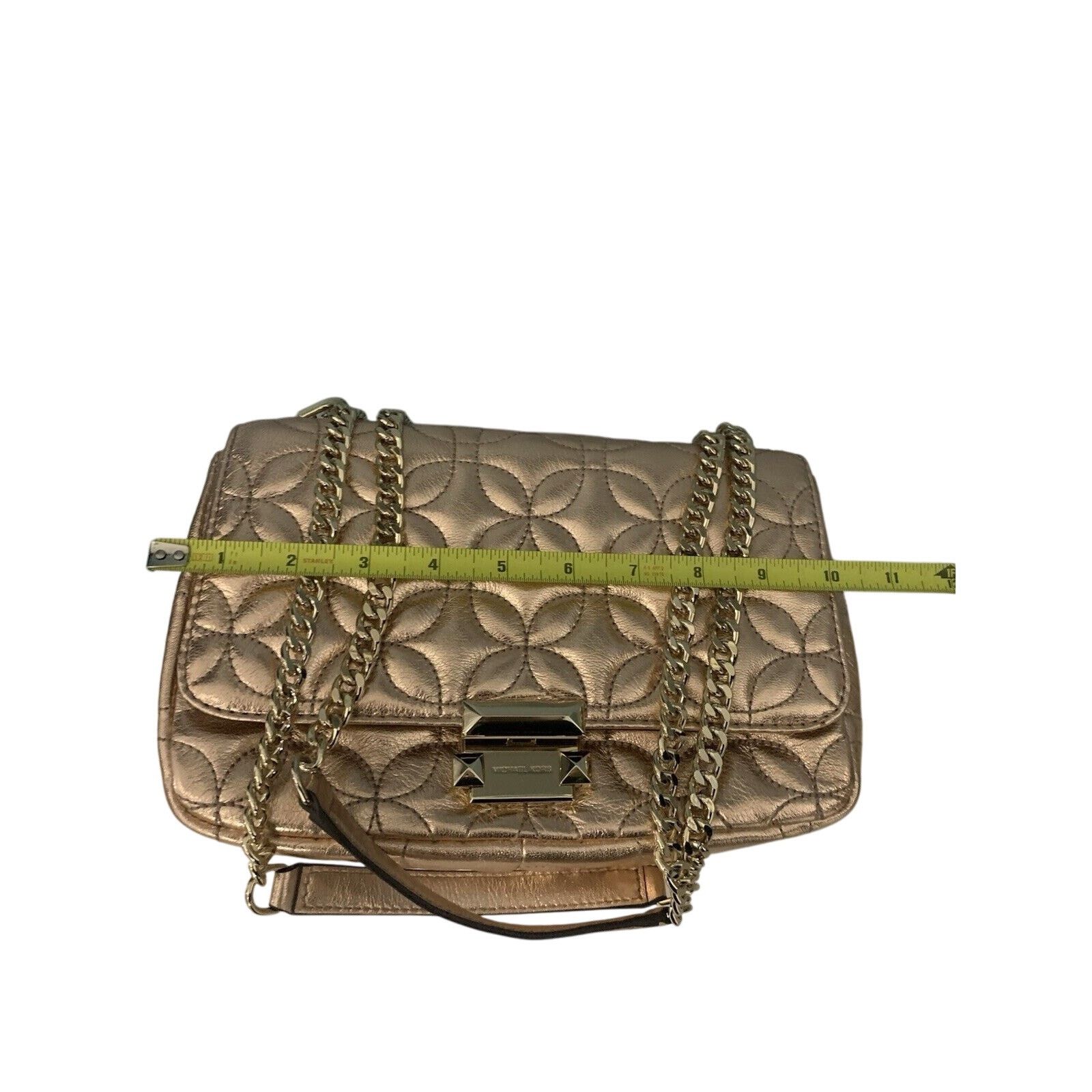 Michael Kors Michael Kors Sloan Gold Chain Quilted Leather Shoulder Bag Size ONE SIZE - 12 Thumbnail
