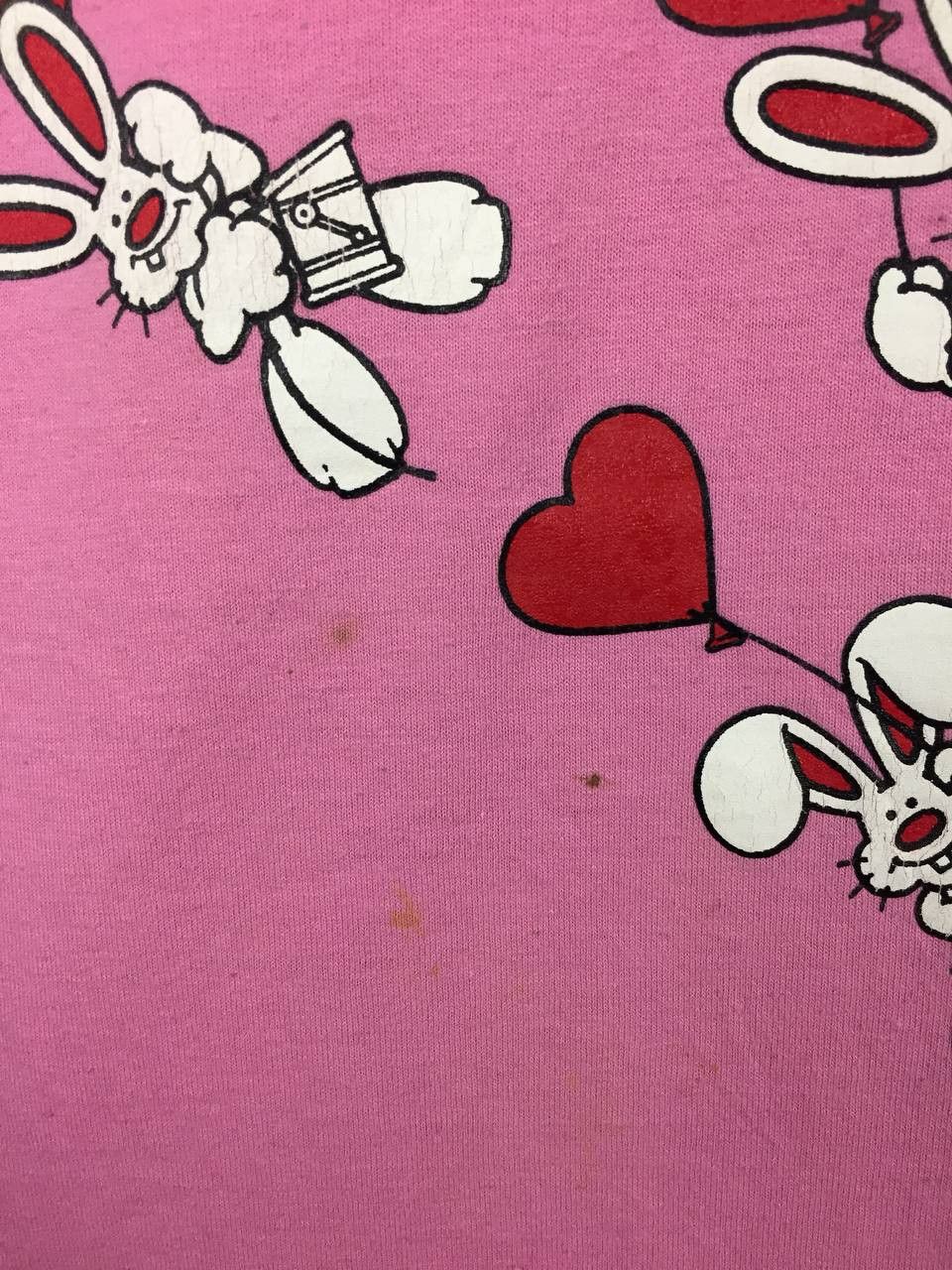 Vintage Vtg Modern Process Co. Be My Valentine Cartoon Bunny Tee Size US L / EU 52-54 / 3 - 4 Thumbnail