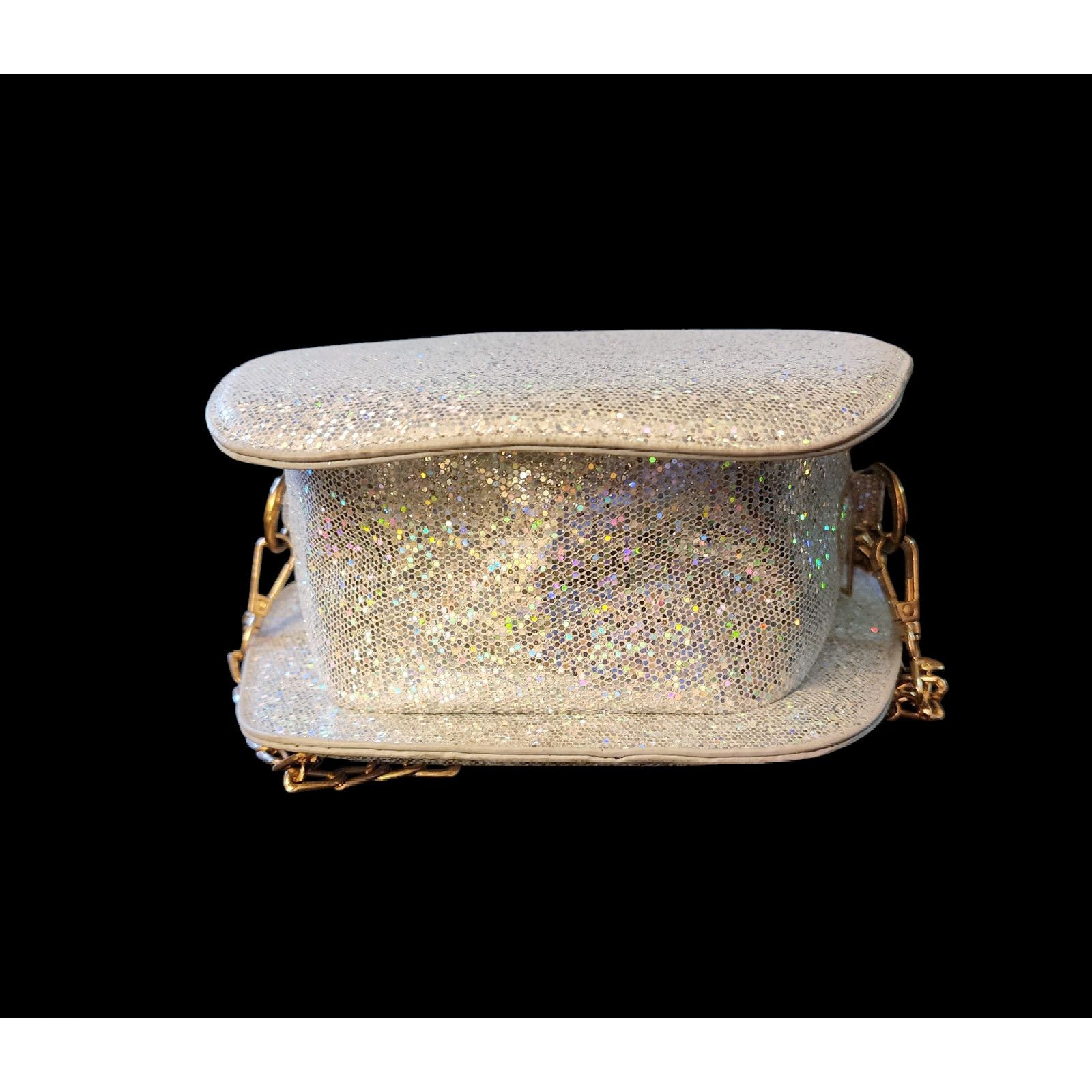 The Unbranded Brand TEQUILA Liquor Bottle Purse Silver Glittery Shoulder Size ONE SIZE - 3 Thumbnail