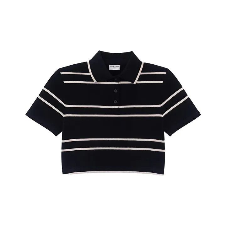 Saint Laurent Paris Saint Laurent Color Blocked Short Sleeve Polo Size US XS / EU 42 / 0 - 1 Thumbnail
