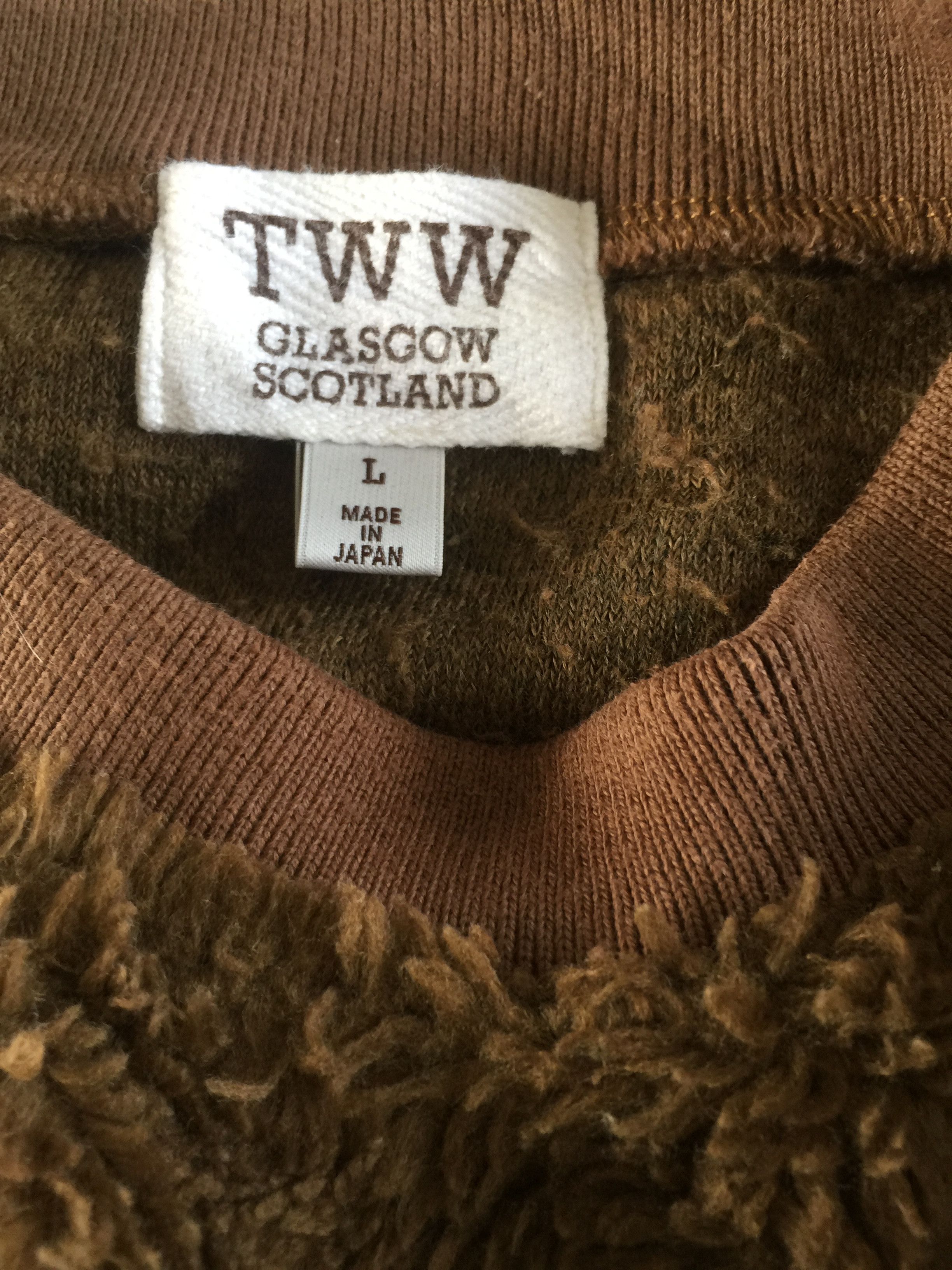 Japanese Brand TWW Glasgow Scotland Boa Sweatshirt Size US M / EU 48-50 / 2 - 4 Thumbnail