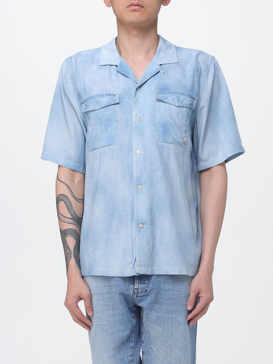 Moose Knuckles Moose Knuckles Shirt Men Gnawed Blue Size US S / EU 44-46 / 1 - 1 Thumbnail