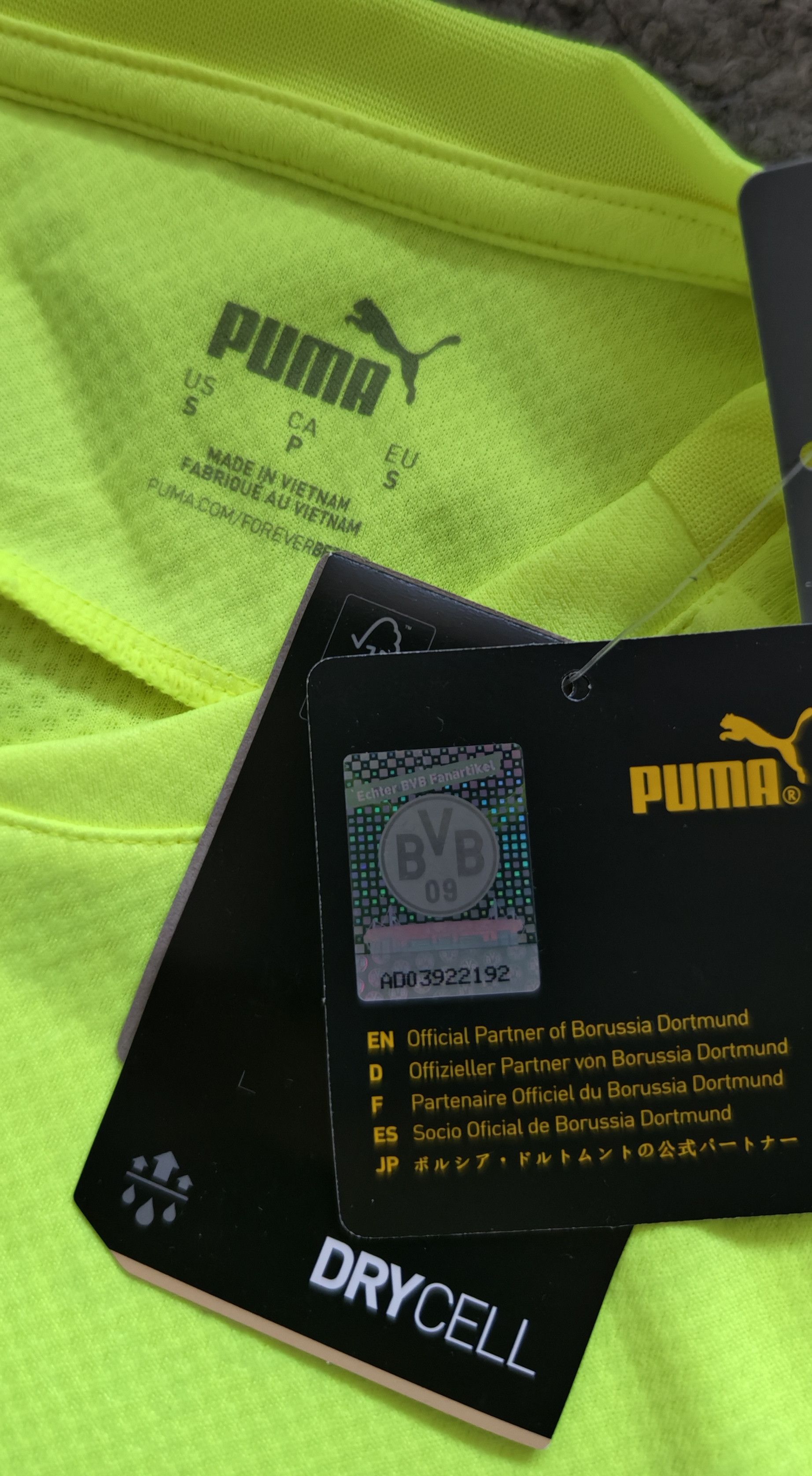 Puma orussia Dortmund bvb09 cup 2021 jersey football puma Size US S / EU 44-46 / 1 - 5 Thumbnail
