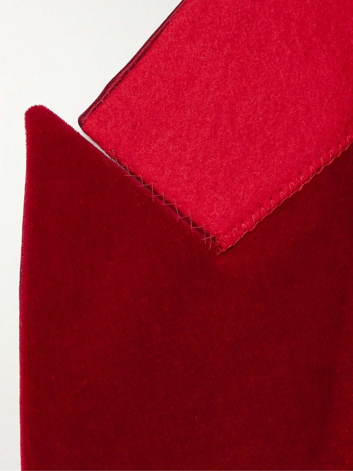 Gucci Gucci Red Velvet Blazer Size 38R - 16 Thumbnail