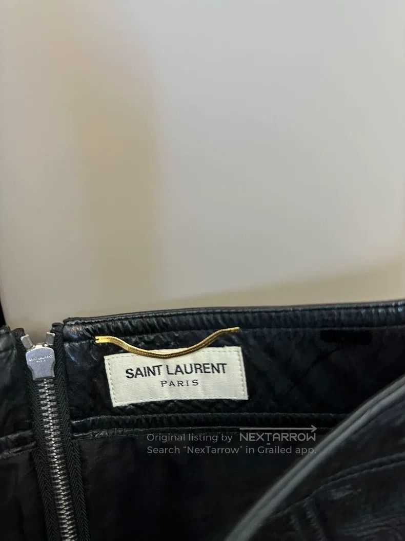 Saint Laurent Paris Saint Laurent Paris size F36 Leather Mini Skirt Size 25" / US 0 / IT 36 - 4 Thumbnail
