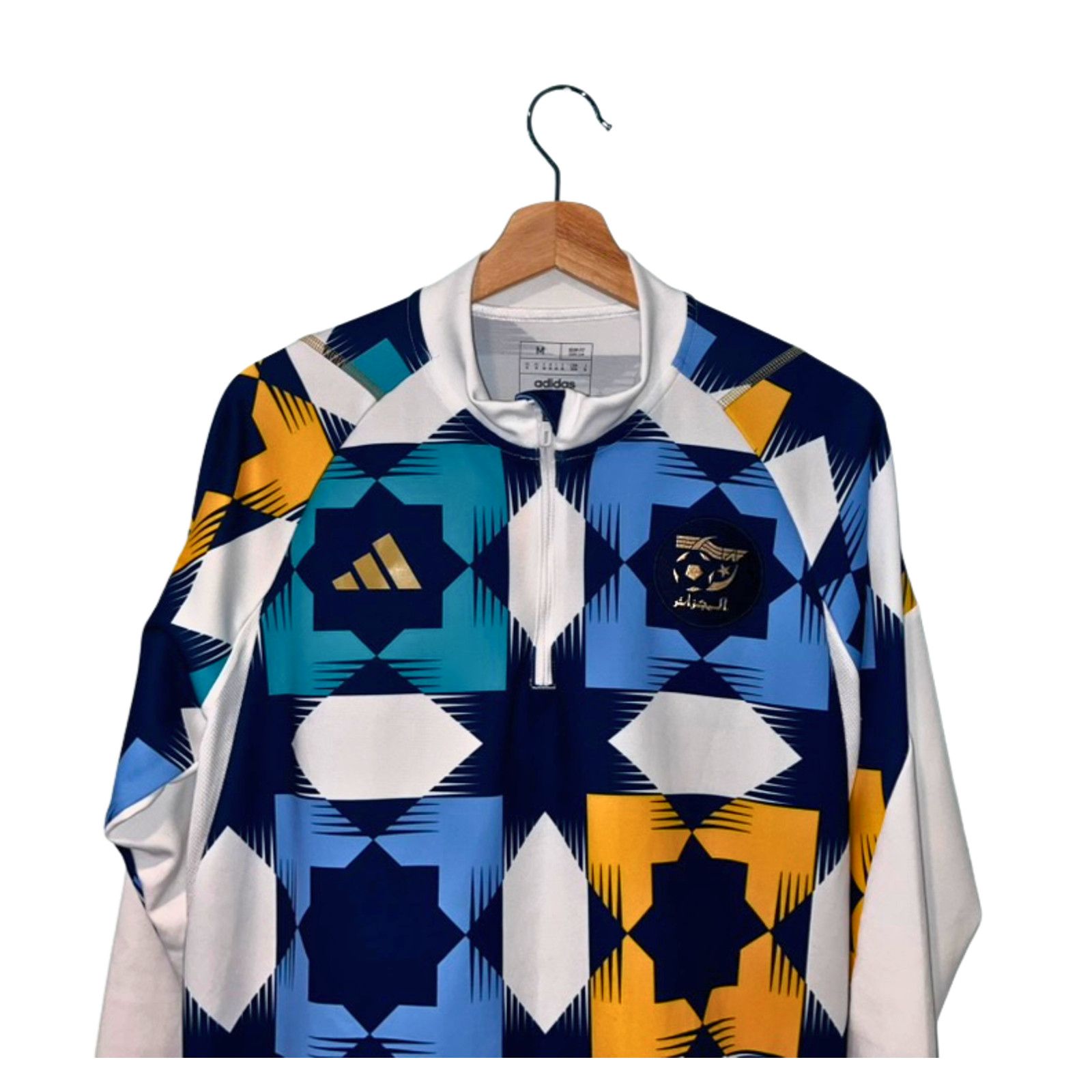 Adidas Algeria Soccer AEROREADY Adidas Quarter-Zip Jacket NWOT Med Size US M / EU 48-50 / 2 - 3 Thumbnail