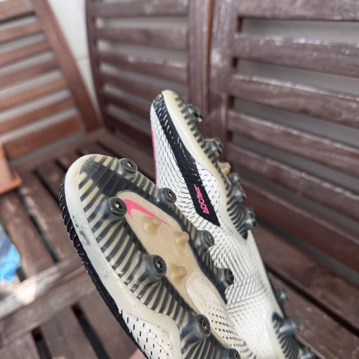 Nike × Nike ACG Men's Nike Phantom GT Elite DF FG White/Pink Soccer Size US 7.5 / EU 40-41 - 9 Thumbnail