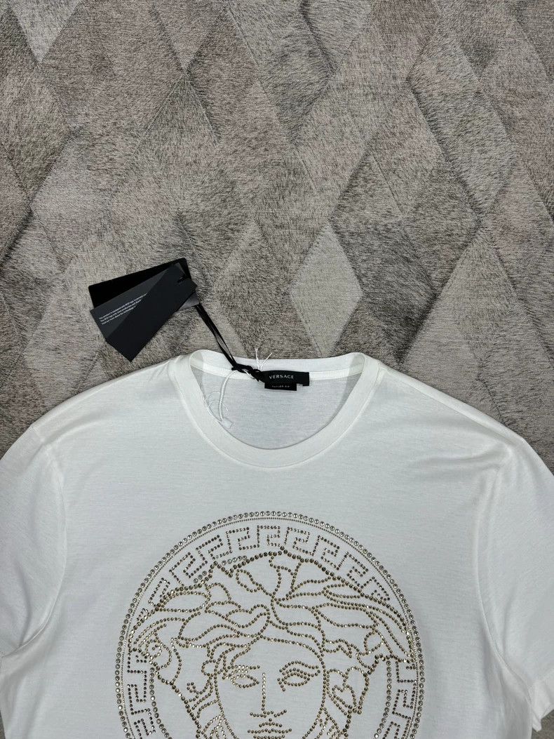 Versace Versace Full diamond Medusa T-shirt Size US M / EU 48-50 / 2 - 2 Thumbnail