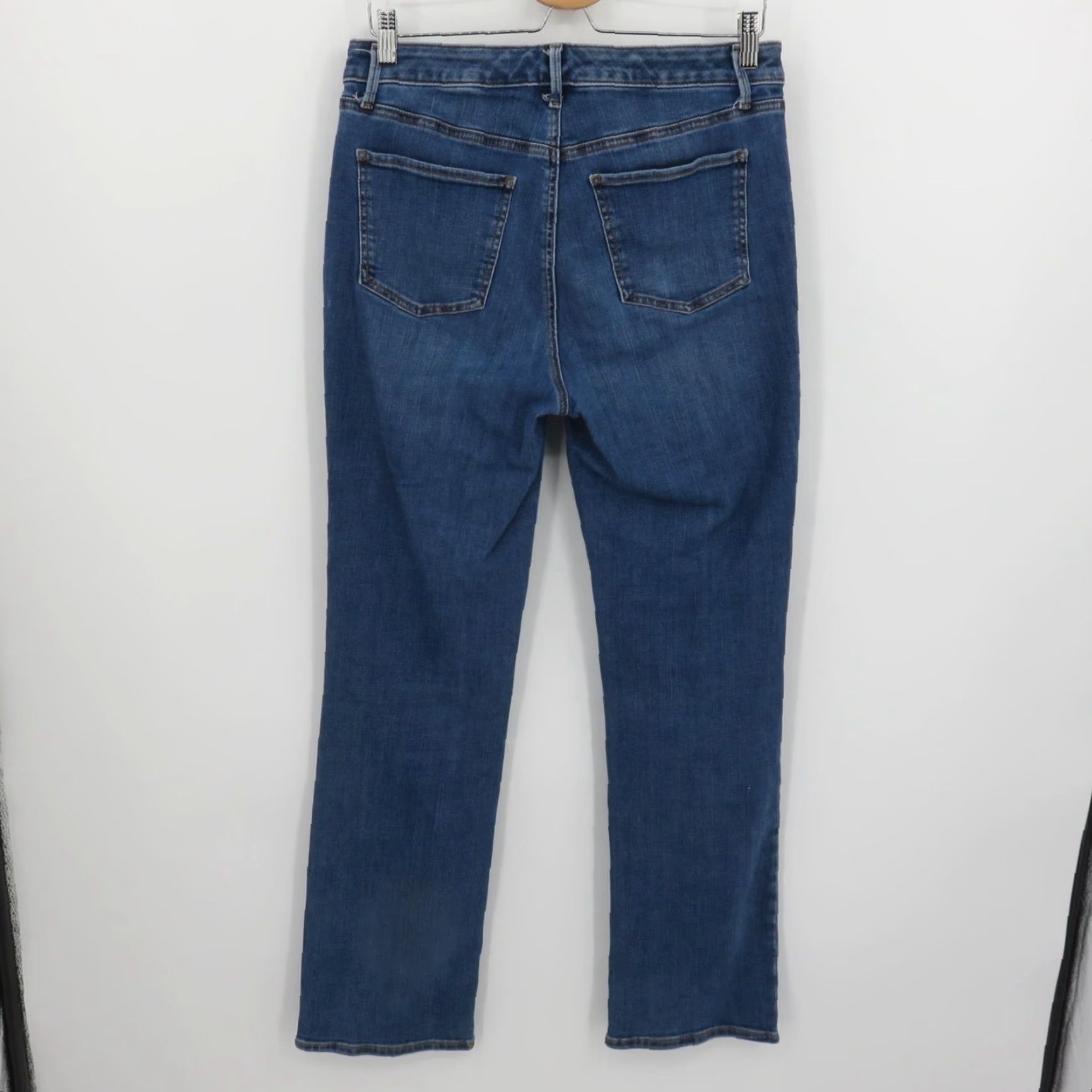 Talbots Talbots Women Jeans 6 Bootcut Barely Boot 5-Pocket Denim Blue Cotton Blend Pocket Pockets Solid Regular Vintage No White? Size 28" / US 6 / IT 42 - 3 Thumbnail