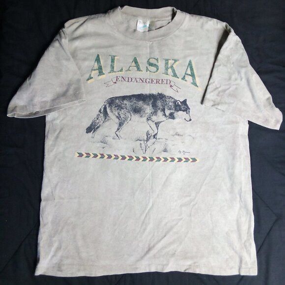 Other Vintage Alaska Endangered Species Wolf T-Shirt Size US L / EU 52-54 / 3 - 2 Thumbnail