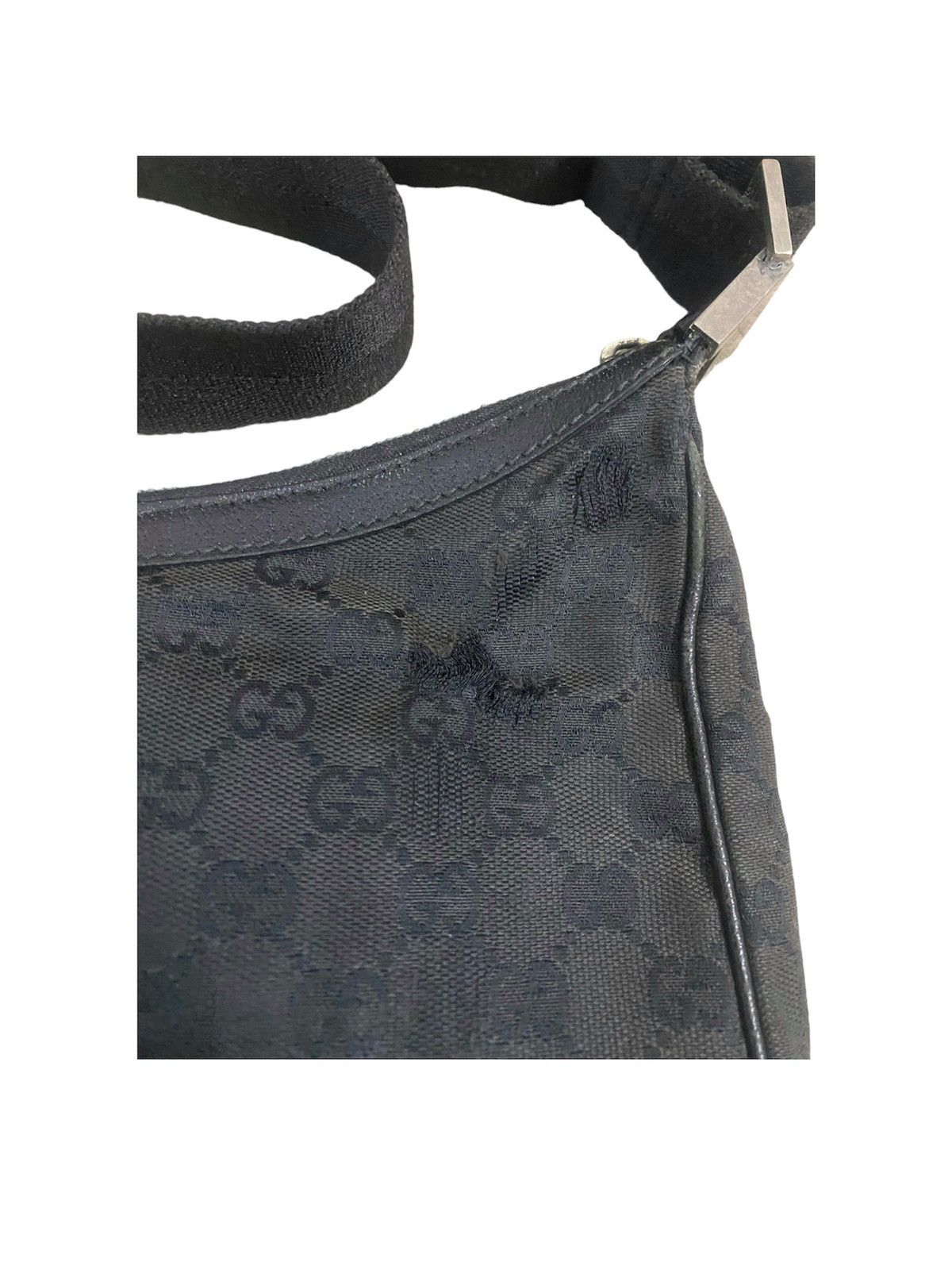 Gucci Vintage Black Monogram Gucci Crossbody Size ONE SIZE - 7 Thumbnail