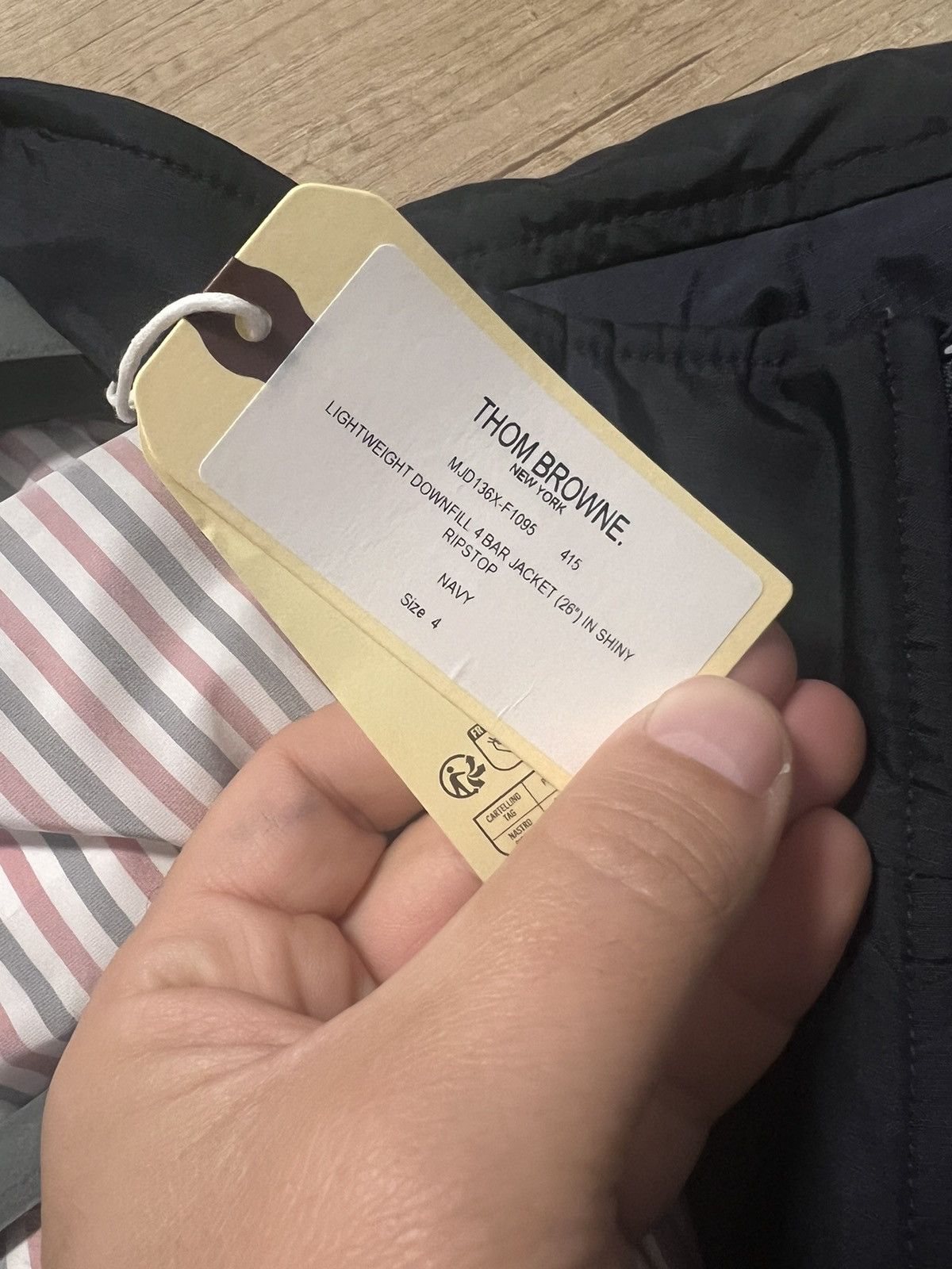 Thom Browne Shiny Ripstop Navy size 4 Size US XL / EU 56 / 4 - 3 Thumbnail
