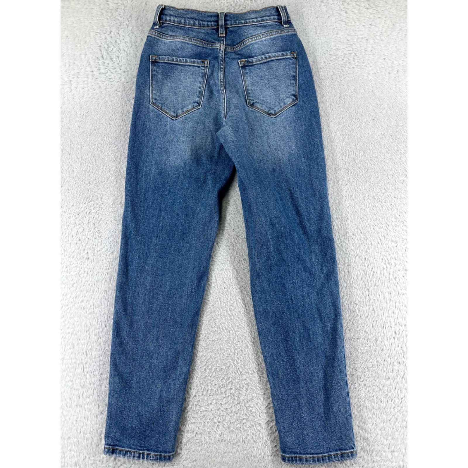 Fashion Nova Vintage Fashion Nova Blue Denim Jeans Women Medium Wash 28 Inseam Classic 90s Style Size 26" / US 2 / IT 38 - 2 Thumbnail