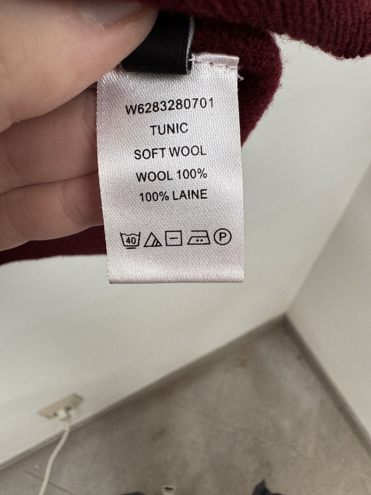 Joseph Joseph Women Wool V Neck Sweater Burgundy Size S Size US S / EU 44-46 / 1 - 7 Thumbnail
