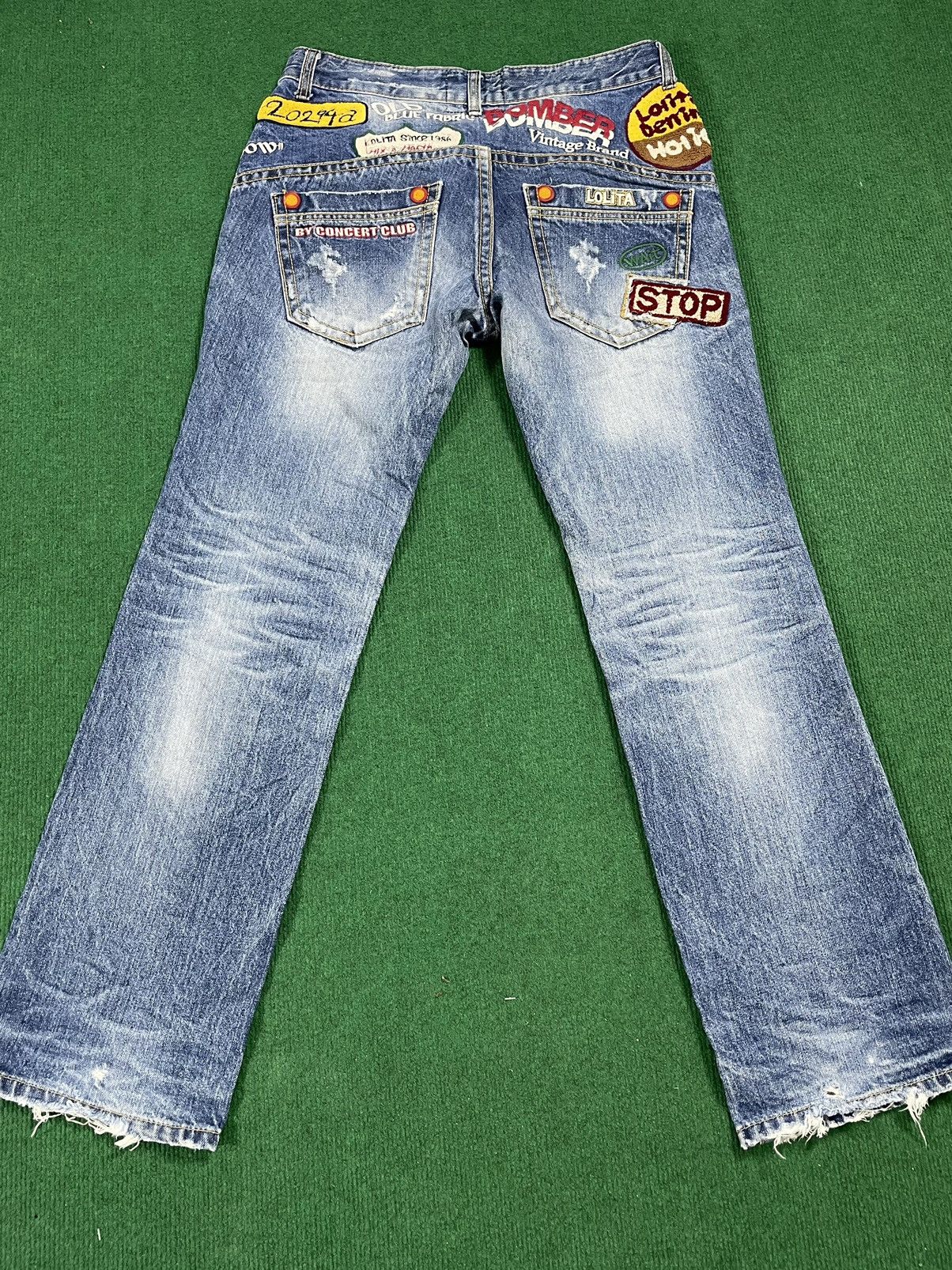 If Six Was Nine × Japanese Brand Distressed Lolita Jeans With Rare Patches Size US 34 / EU 50 - 6 Thumbnail