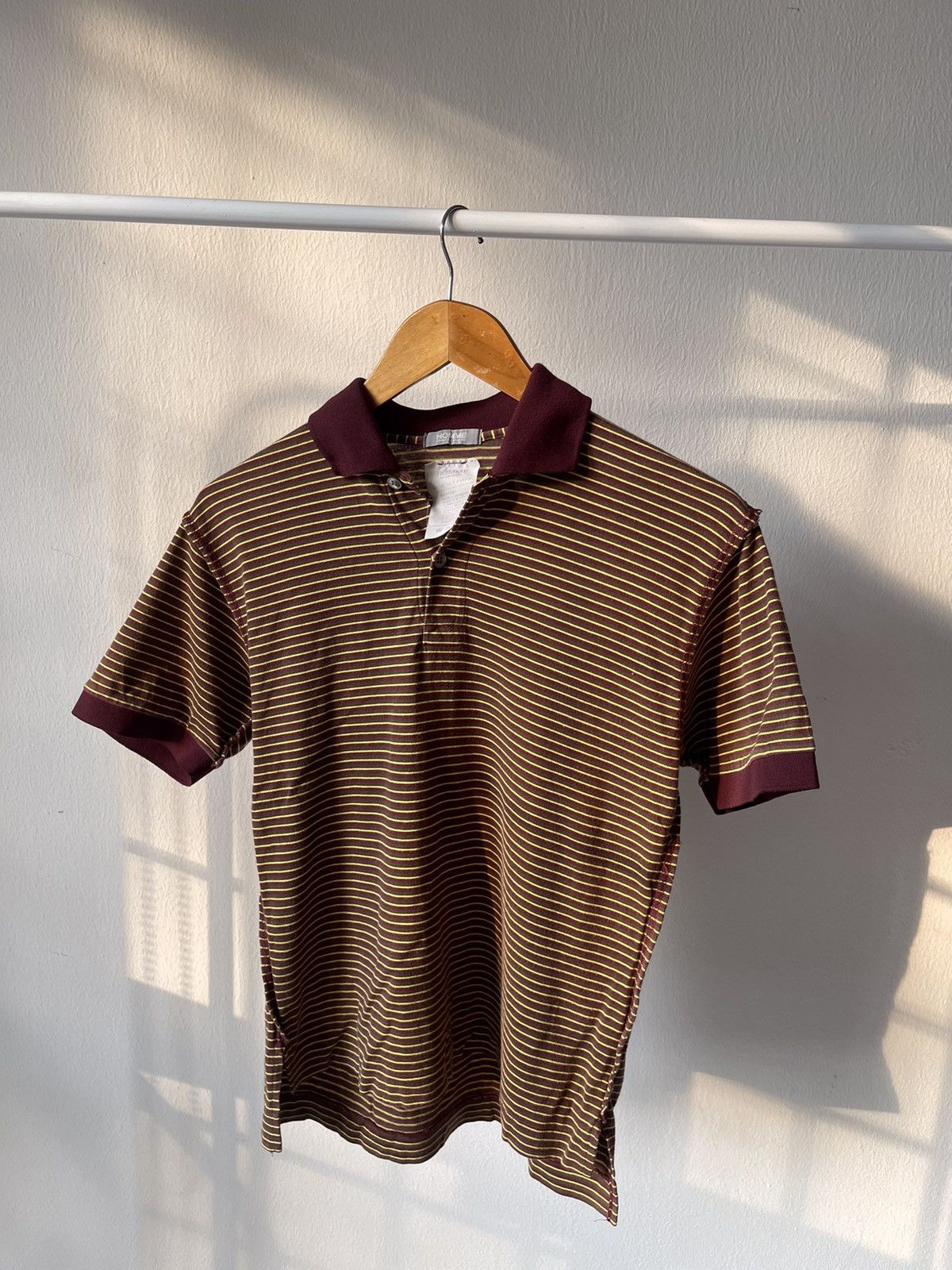 Comme des Garcons Homme × Comme des Garcons Homme Plus × Rei Kawakubo 80s Homme Comme Des Garcons Polo Tee Size US M / EU 48-50 / 2 - 2 Thumbnail