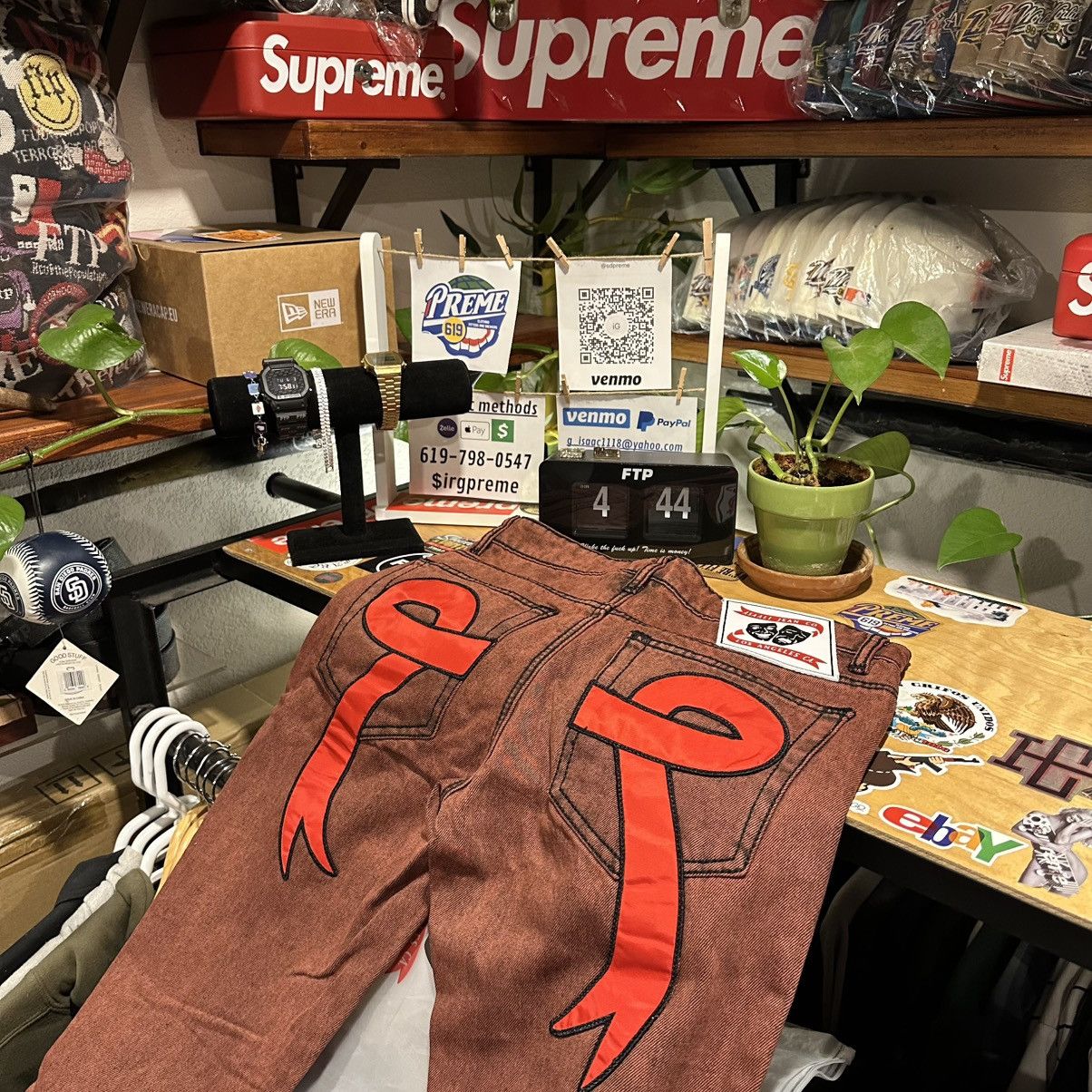 Asaali ASAALI Red Denim pants 28 (Red) Size US 28 / EU 44 - 7 Thumbnail