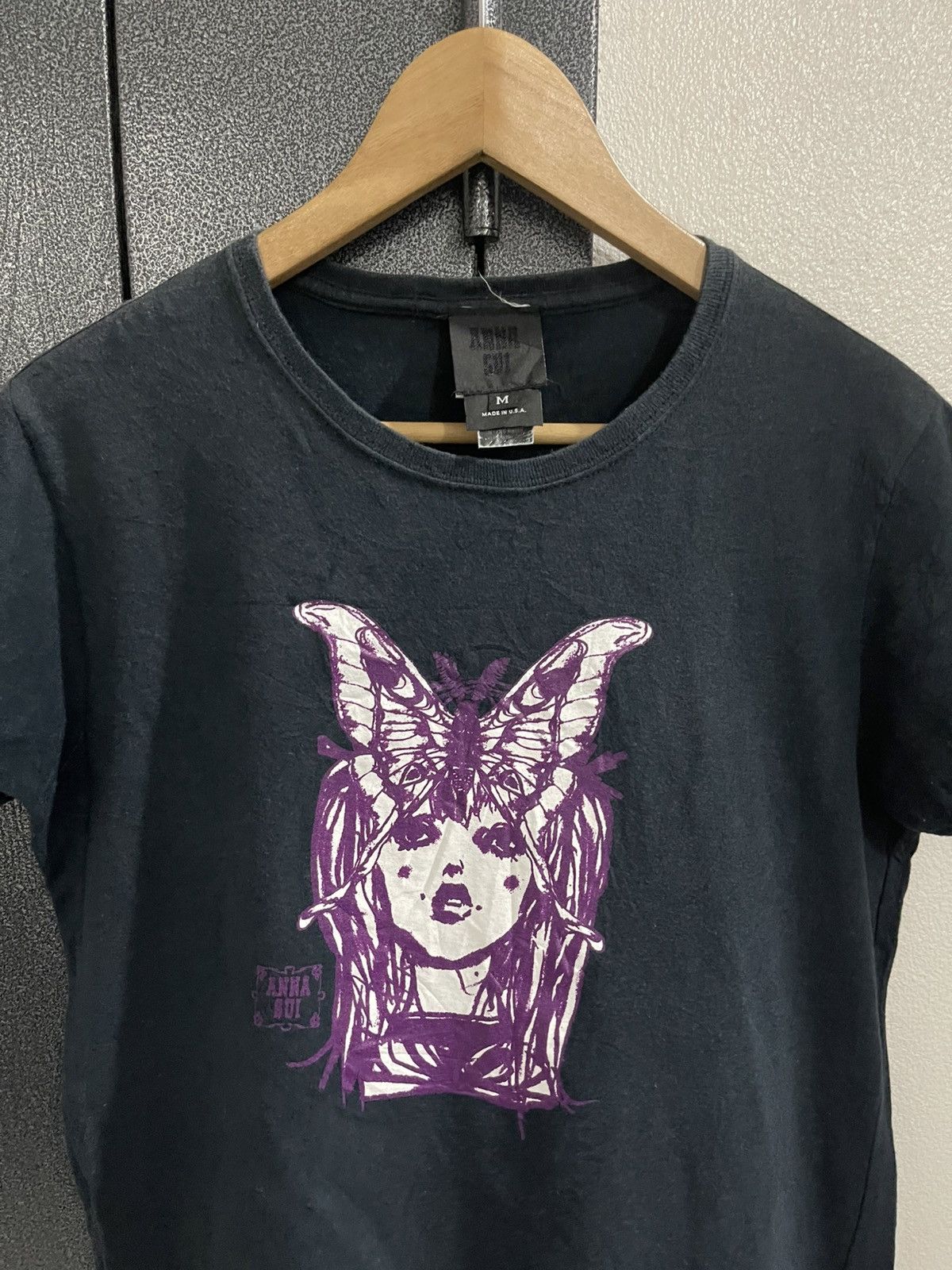Anna Sui Vintage Anna Sui Moth Girl Tshirt Size M / US 6-8 / IT 42-44 - 4 Thumbnail