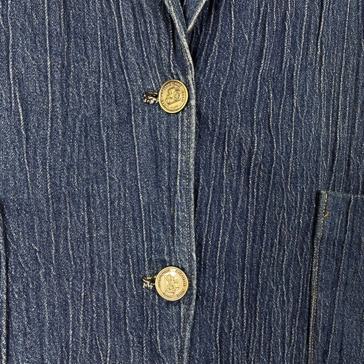 Japanese Brand Vintage Japanase Indigo Button Coat Size US M / EU 48-50 / 2 - 6 Thumbnail