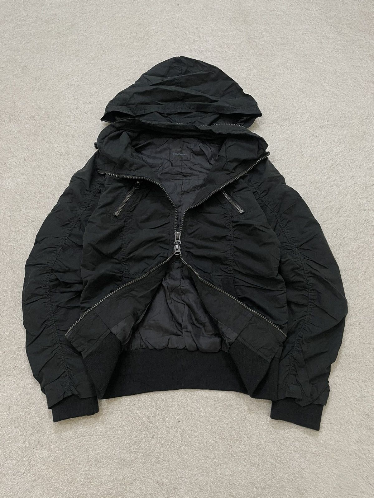 Japanese Brand 00s Japan Black Multi-Zip Hooded Jacket Tech Biker vkei LGB Size US M / EU 48-50 / 2 - 7 Thumbnail