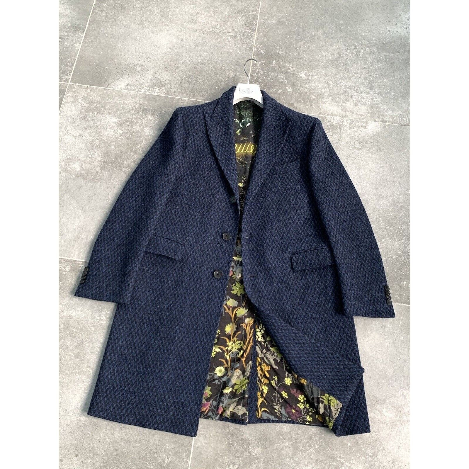 Etro Men's ETRO Long Wool Trench Coat Mac Jacket EU 52 UK 42 L Size US L / EU 52-54 / 3 - 1 Thumbnail