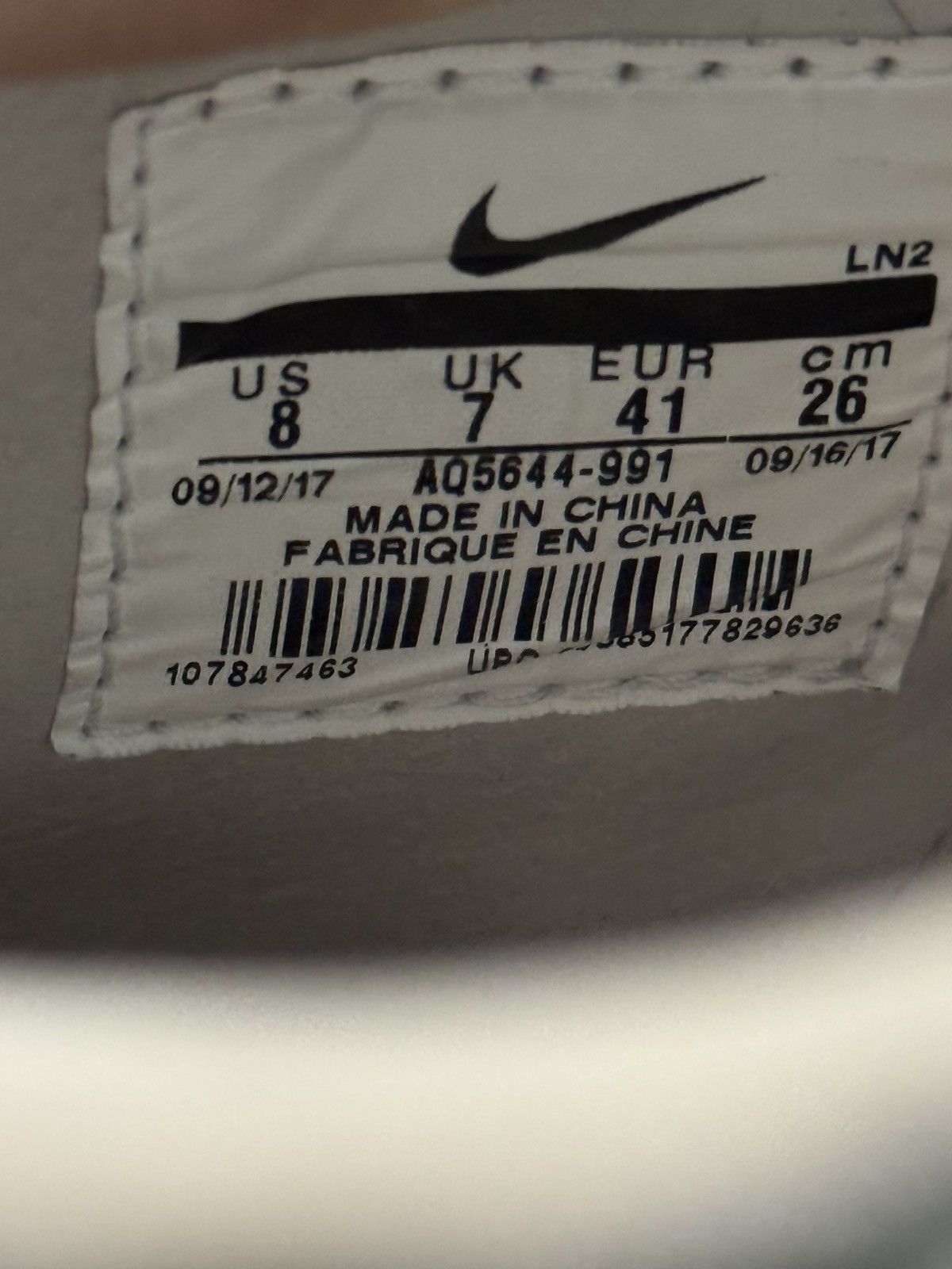 A-COLD-WALL* × Nike A-Cold-Wall x Nike Air Force 1 Hi Size US 8 / EU 41 - 7 Thumbnail