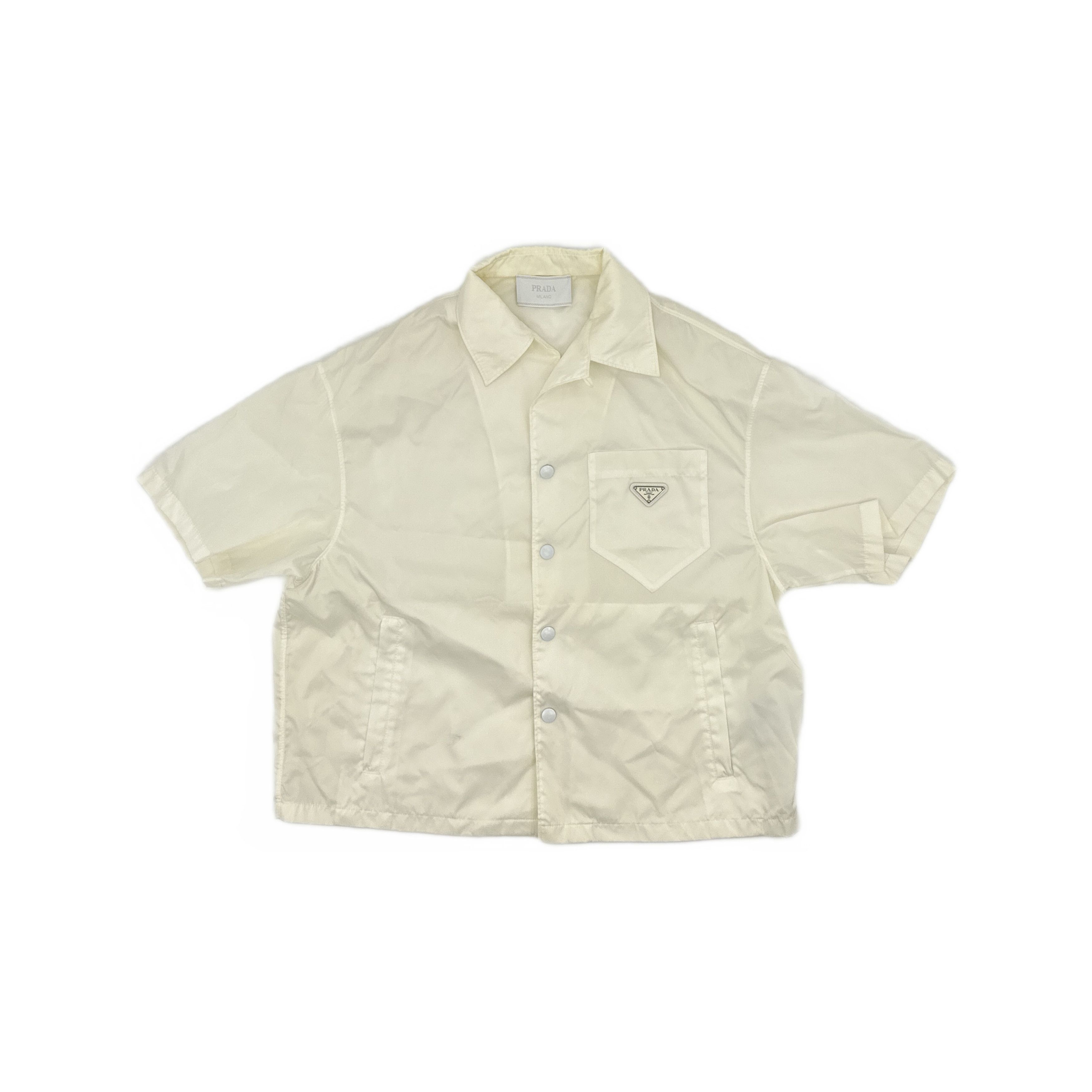Prada Prada Re-Nylon Logo Shirt Size M Size US M / EU 48-50 / 2 - 1 Thumbnail