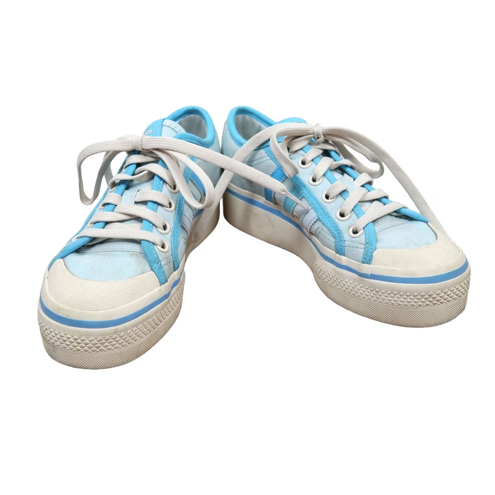 Adidas Adidas Parley Nizza platform sneakers Women 6.5 light blue lace-up Size US 8 / IT 38 - 5 Thumbnail