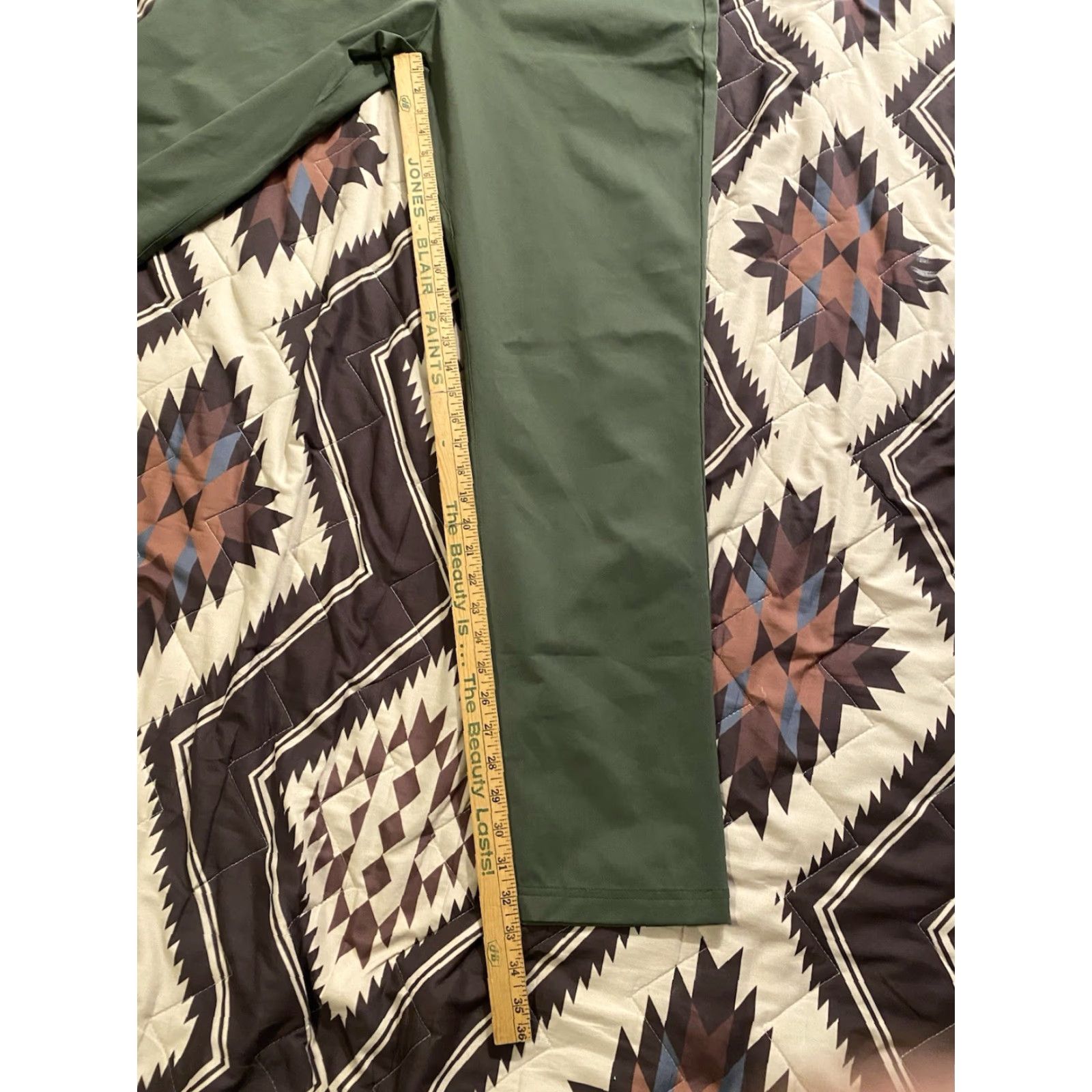 Vintage Mondetta Chino Pants Men Regular 38x34 Green Stretch Flat Front Leg Straight NWT Outdoor Project Size US 38 / EU 54 - 7 Thumbnail