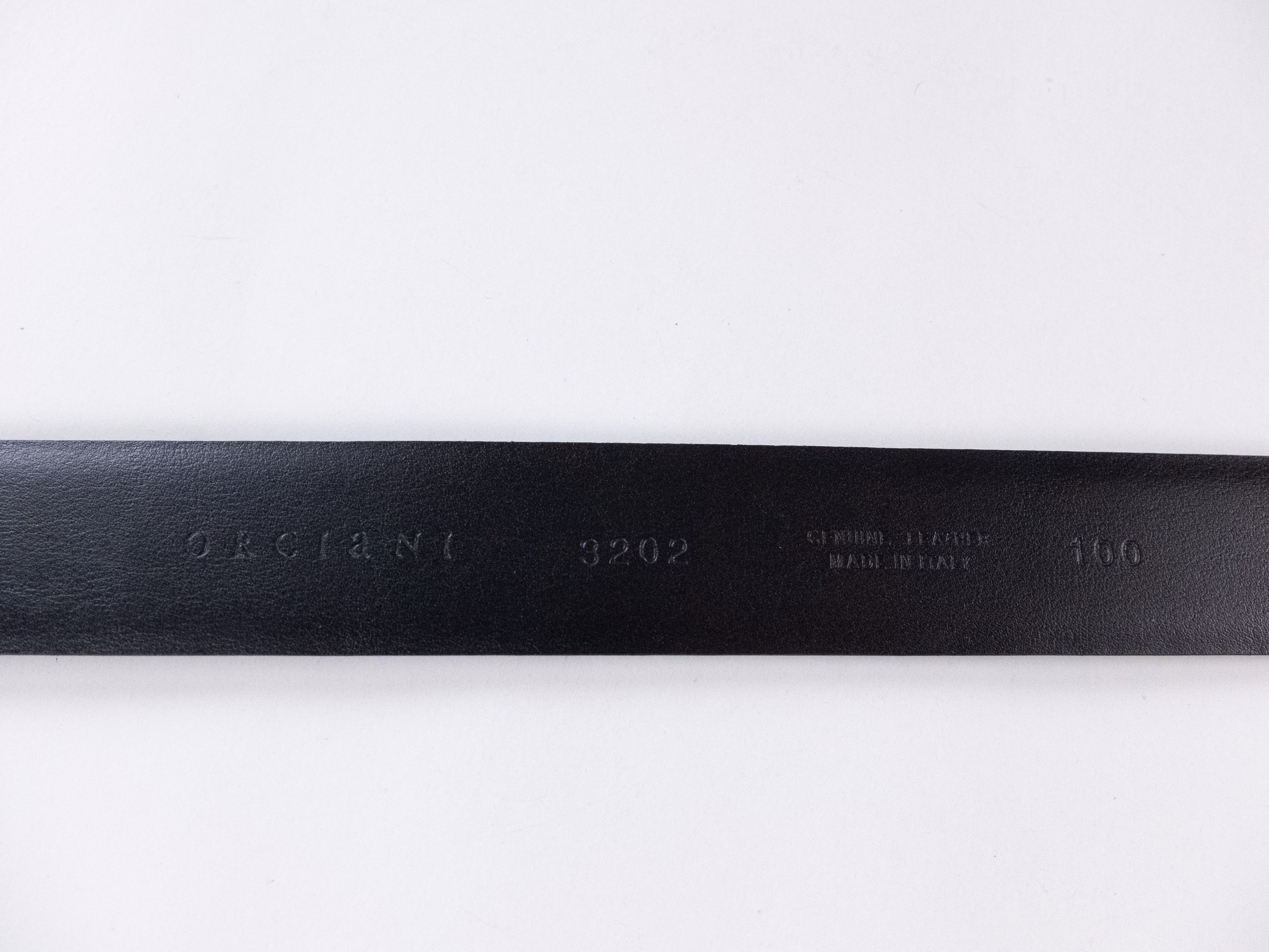 Orciani ORCIANI navy blue leather belt 100 (for size 38 inch waist) Size 38 - 6 Thumbnail