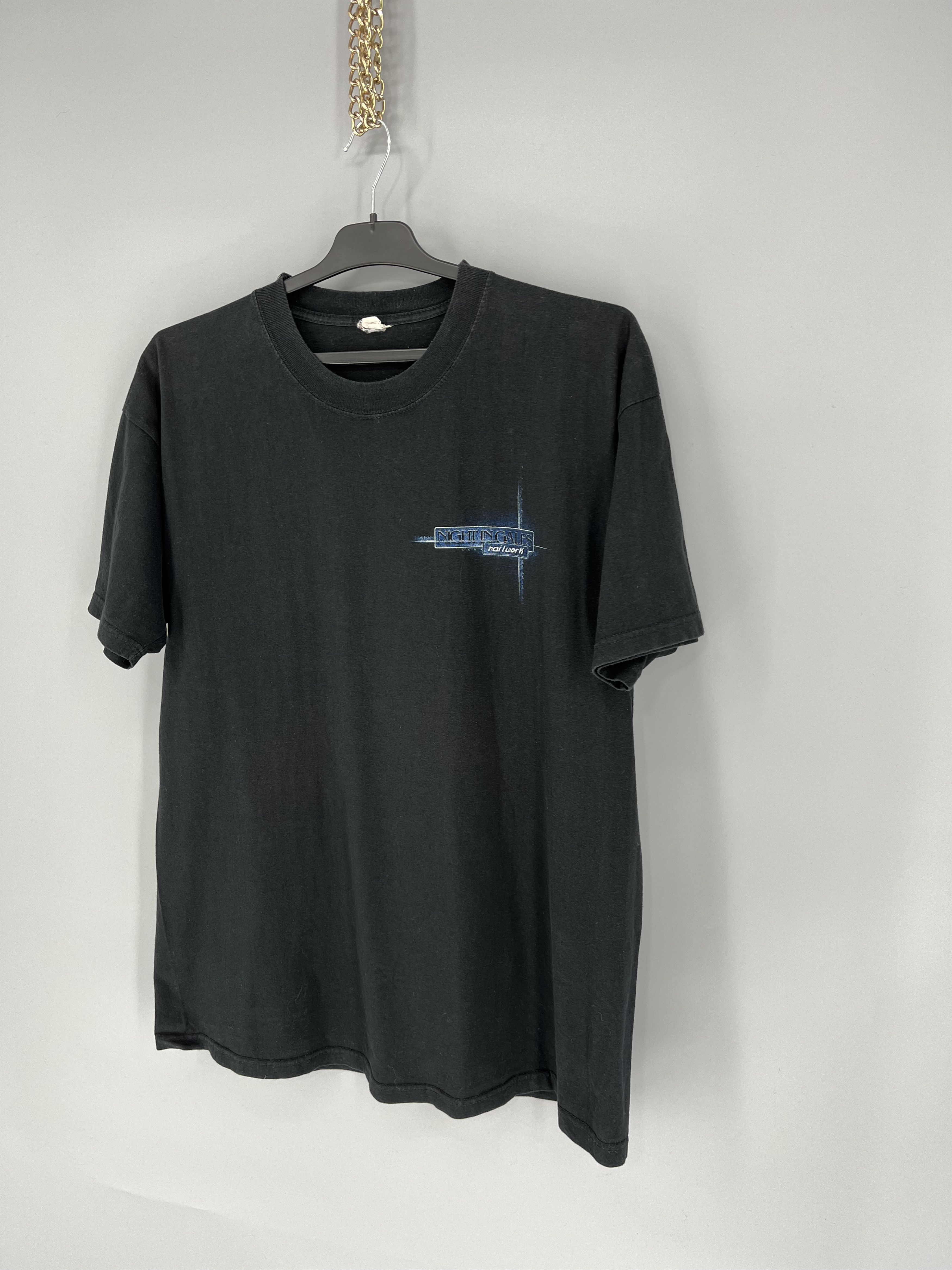 Band Tees × Vintage NIGHT IN GALES T-SHIRT "Nailwork" - absolute rarity, 1999 Size US XL / EU 56 / 4 - 4 Thumbnail