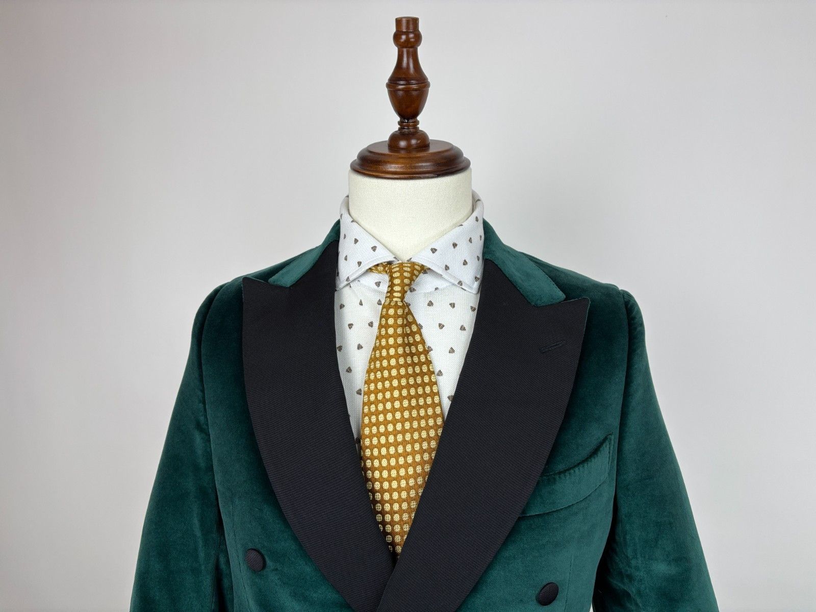 Alfred Dunhill Dunhill London Velvet Double Breasted Blazer Smoking Size 40R - 3 Thumbnail