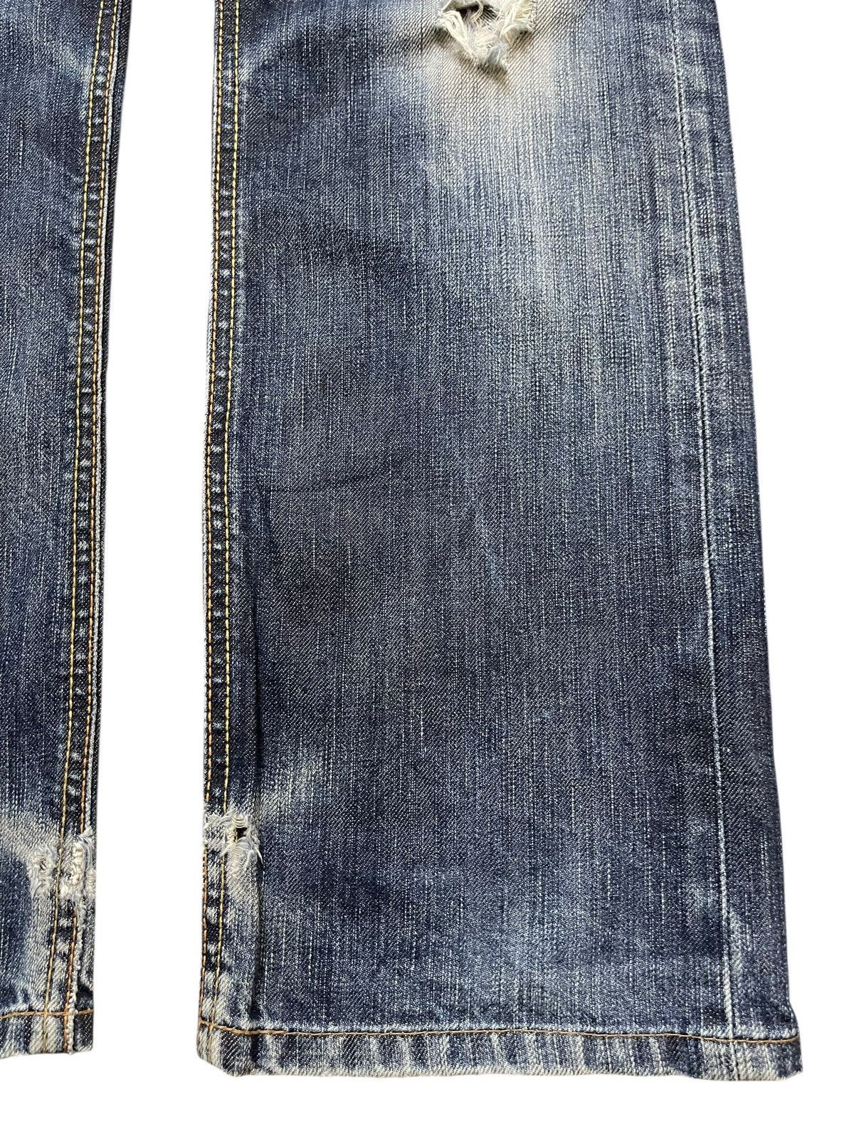 Vintage 90s Edwin Japan 502 Faded Wash Distress Jeans