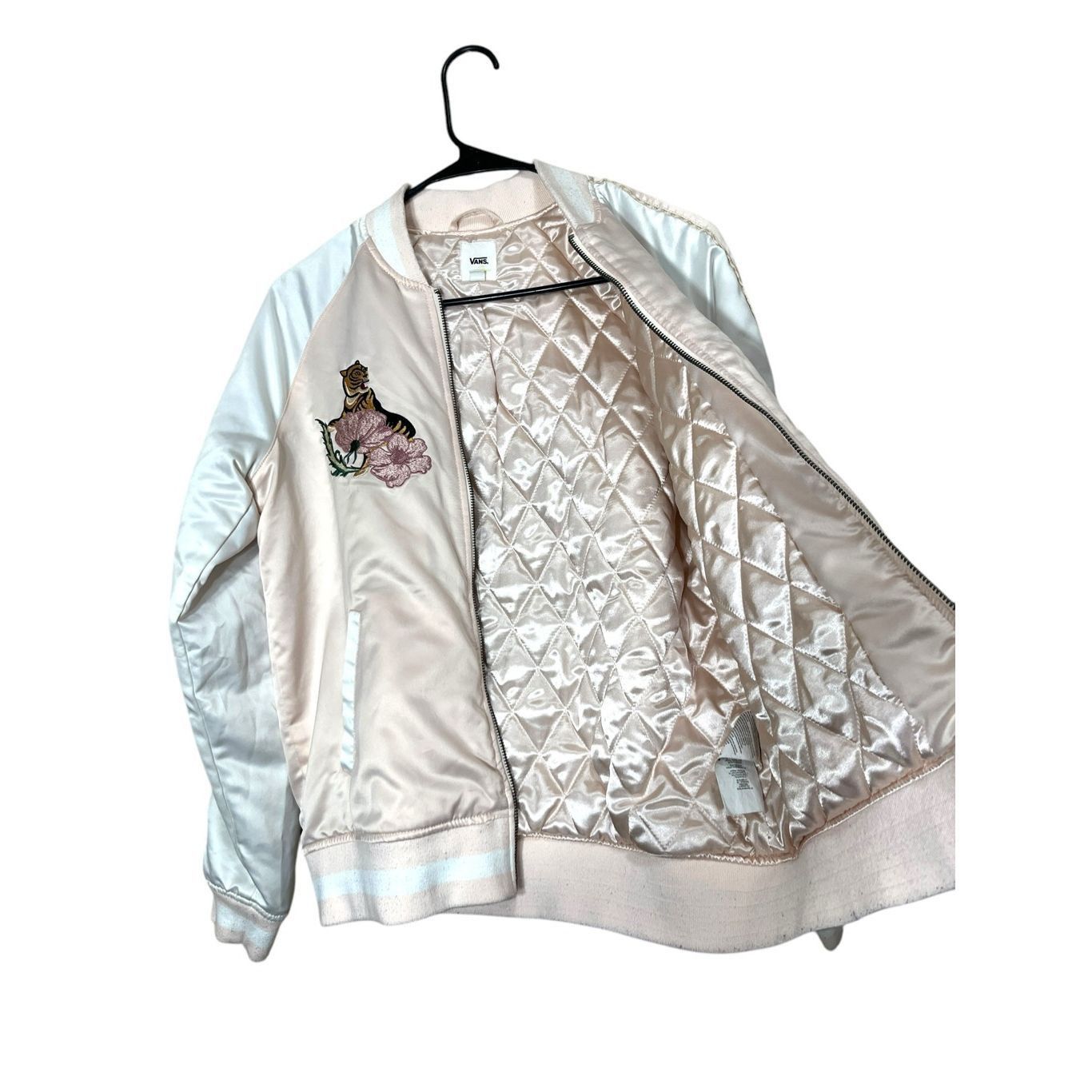 Vans Vans Womens Bomber Jacket Tiger Floral Embroidery Baseball P Size S / US 4 / IT 40 - 5 Thumbnail