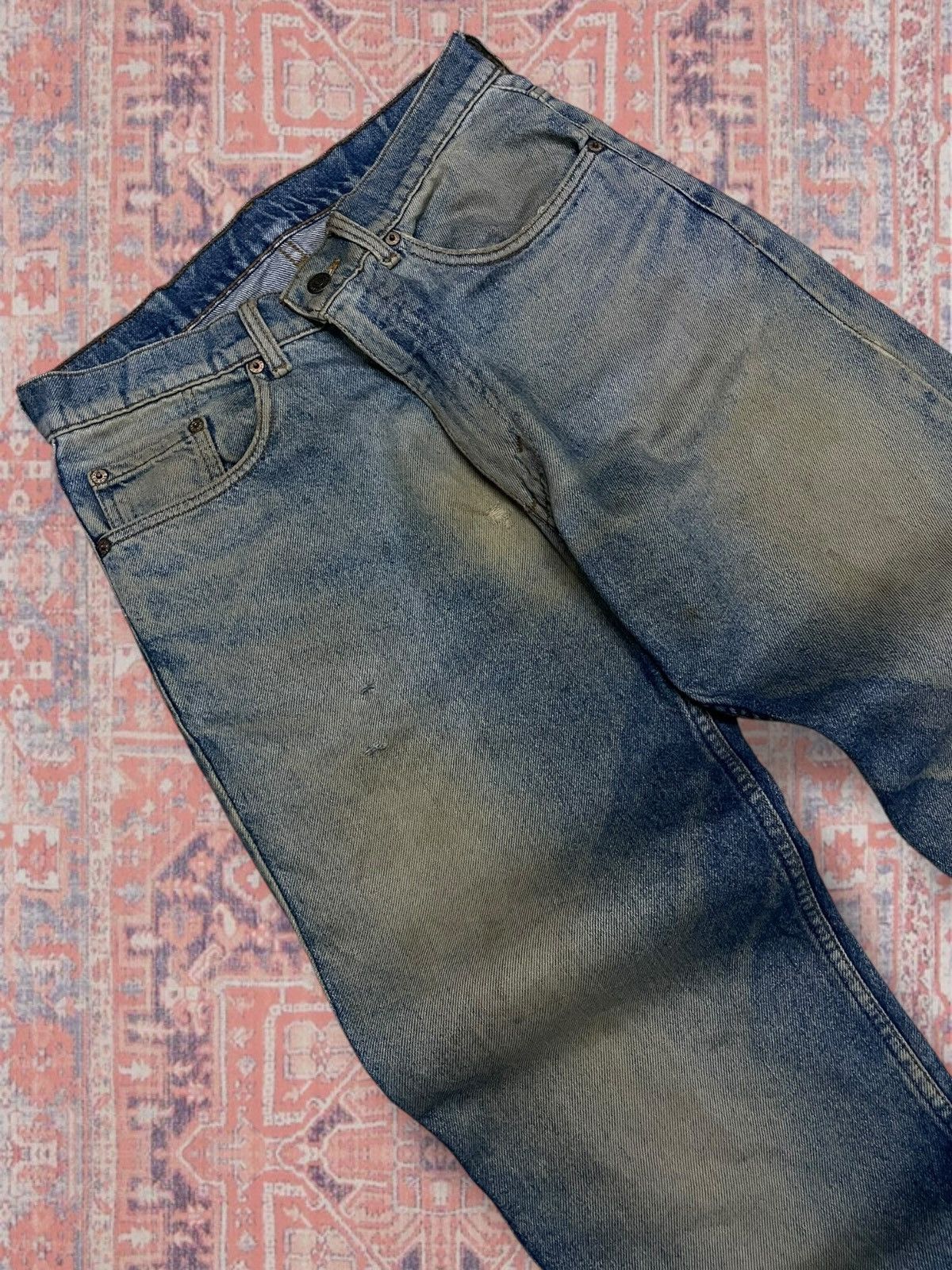 Levi's Vintage Clothing Vintage 90s Rare Designer Levis 516 Mudwash Distressed Denim Size US 29 - 7 Thumbnail