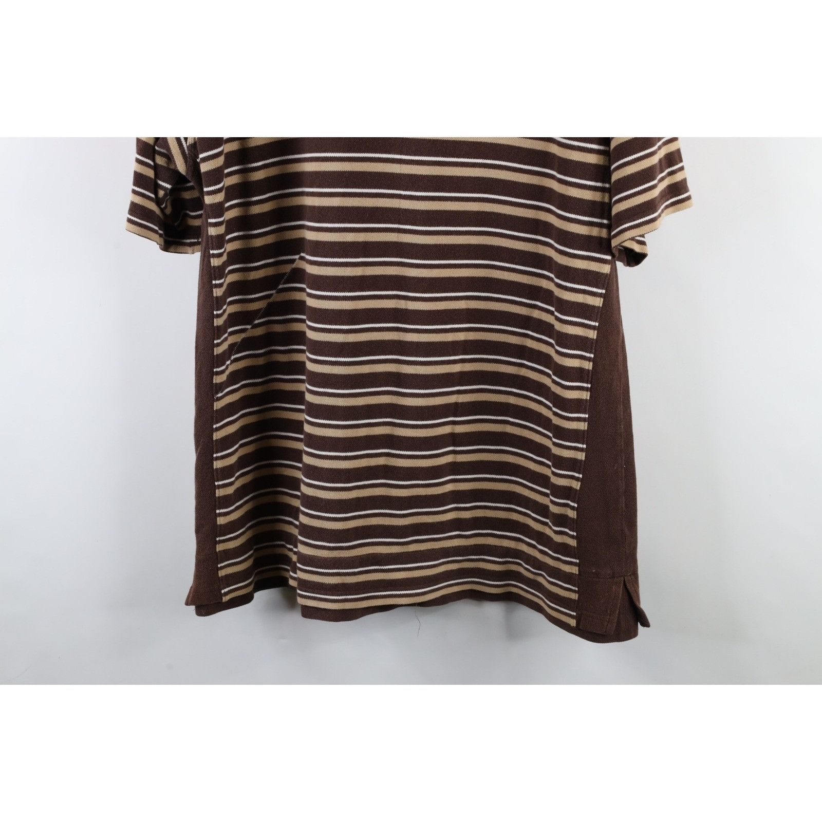 Marithe + Francois Girbaud × Vintage Vintage 90s Marithe Francois Girbaud Spell Out Striped Polo Size US XL / EU 56 / 4 - 17 Thumbnail