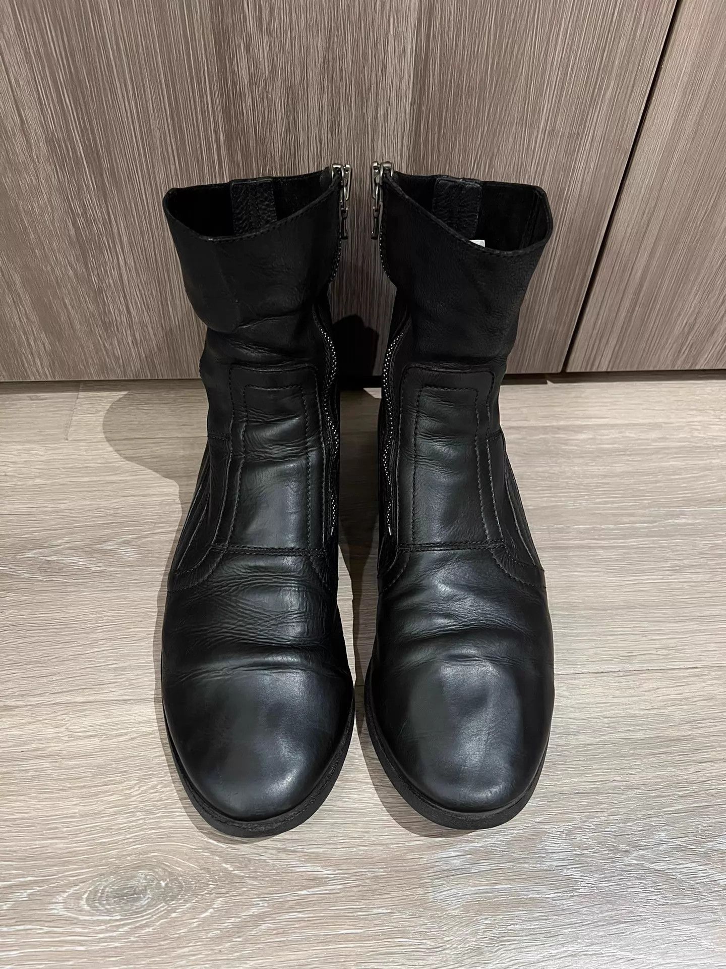 Julius MA_JULIUS High Top Calfskin Zipper Boot Thin Sole Vintage Size US 10 / EU 43 - 7 Thumbnail