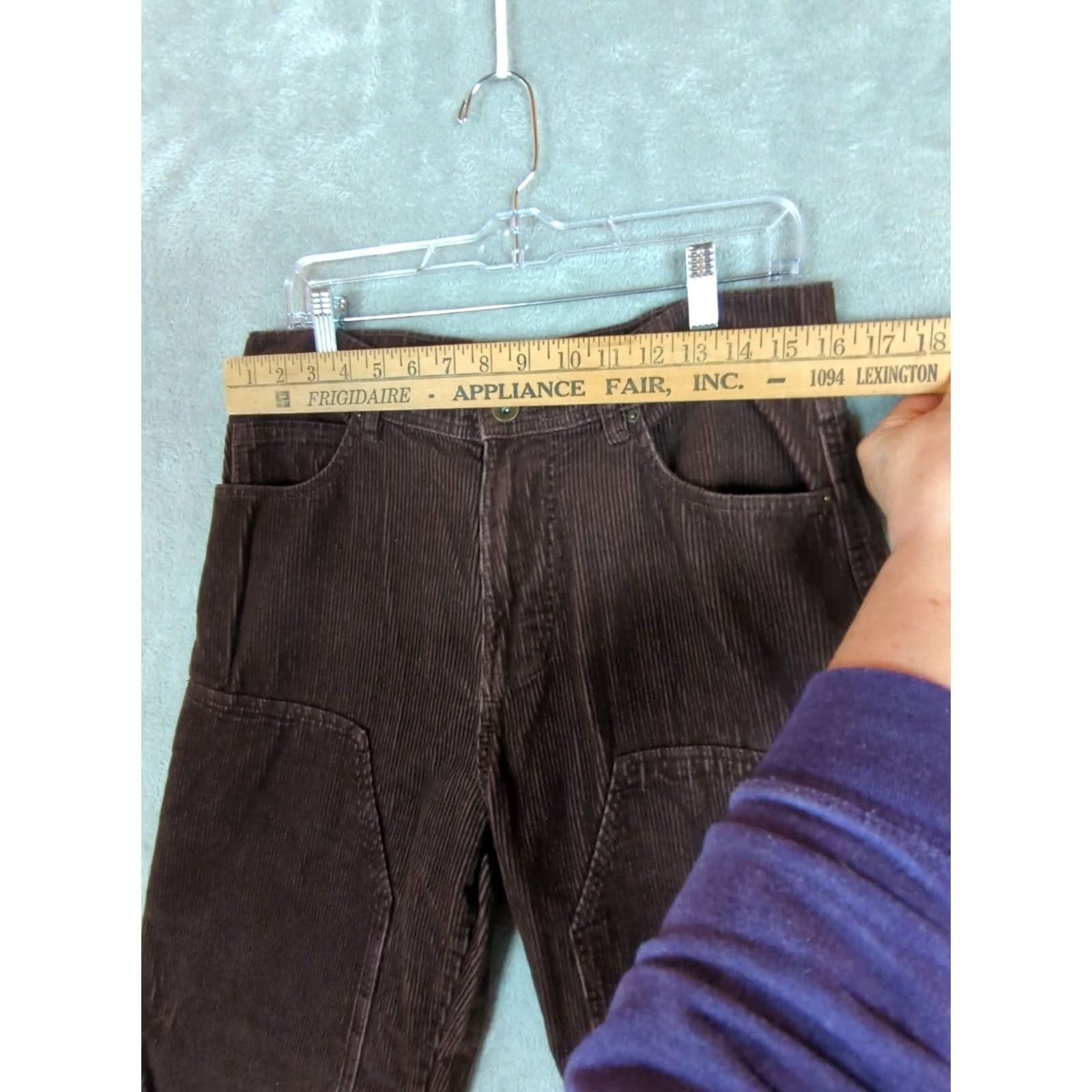 Vintage VINTAGE No Boundaries Corduroy Pants Baggy Double Knee Wide-Leg 32x29 Brown Mens 90s Grunge Skater Casual Baggy Style Carpenter Size US 32 / EU 48 - 7 Thumbnail