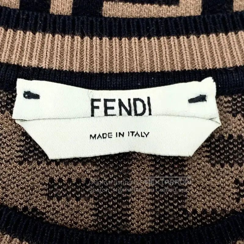 Fendi Fendi Brown Logo Knit Women’s Sweatshirt . Size S / US 4 / IT 40 - 5 Thumbnail